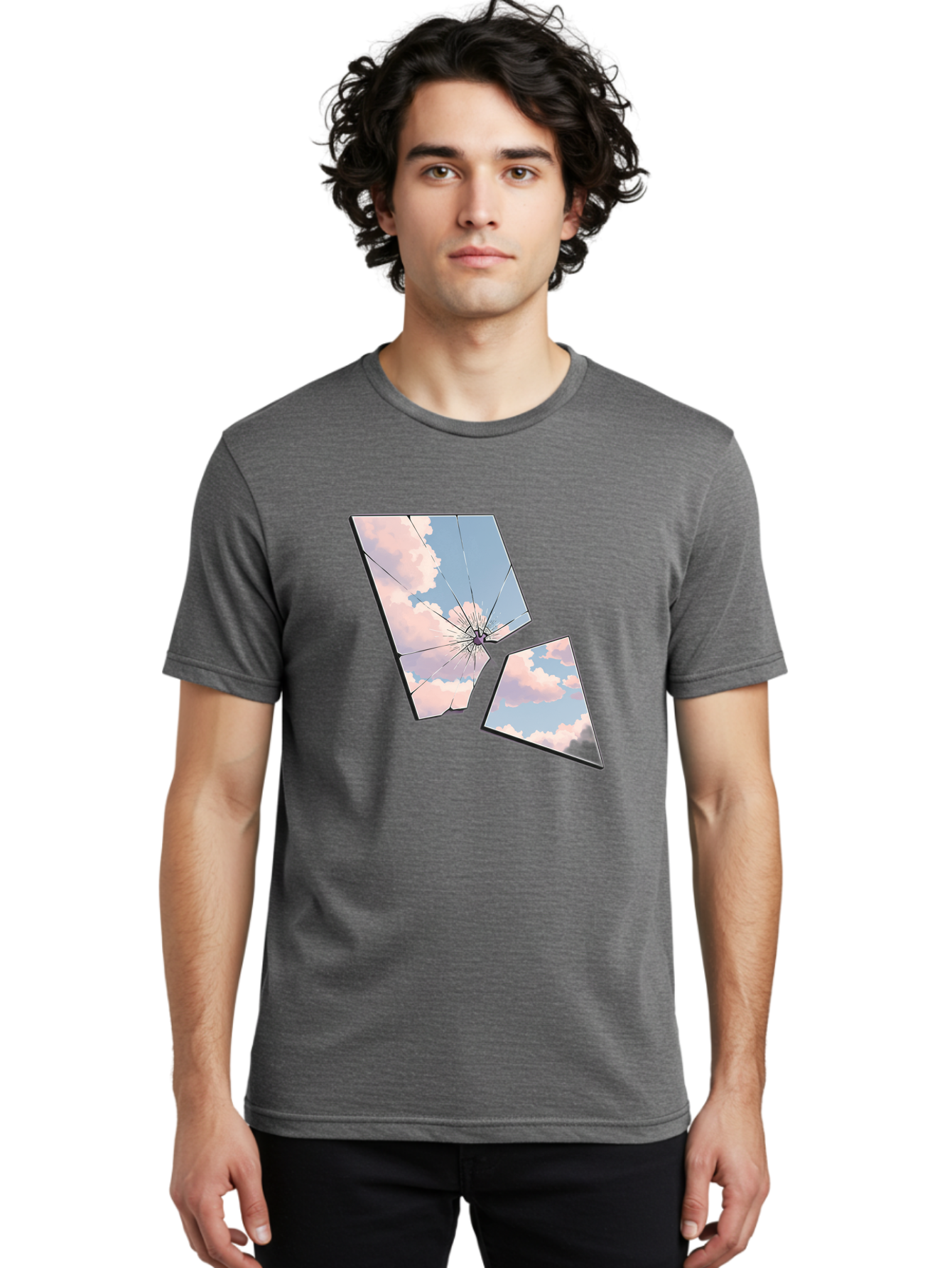 Shattered-Glass-1 Men'S Graphic Tee, 100% Cotton, Comfortable Casual Summer Wear, Machine Washable, Vintage Camera, Old Camera, Antique Camera, Black Camera, Classic Photography, Photography Equipment, Nostalgic Device, Film Camera, Camera Art Bal291 19