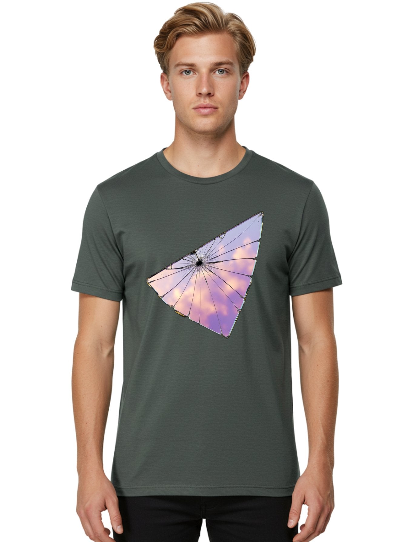 Shattered-Glass-2 Men'S Graphic Tee, 100% Cotton, Comfortable Casual Summer Wear, Machine Washable, Vintage Camera, Old Camera, Antique Camera, Black Camera, Classic Photography, Photography Equipment, Nostalgic Device, Film Camera, Camera Art Bal292 21