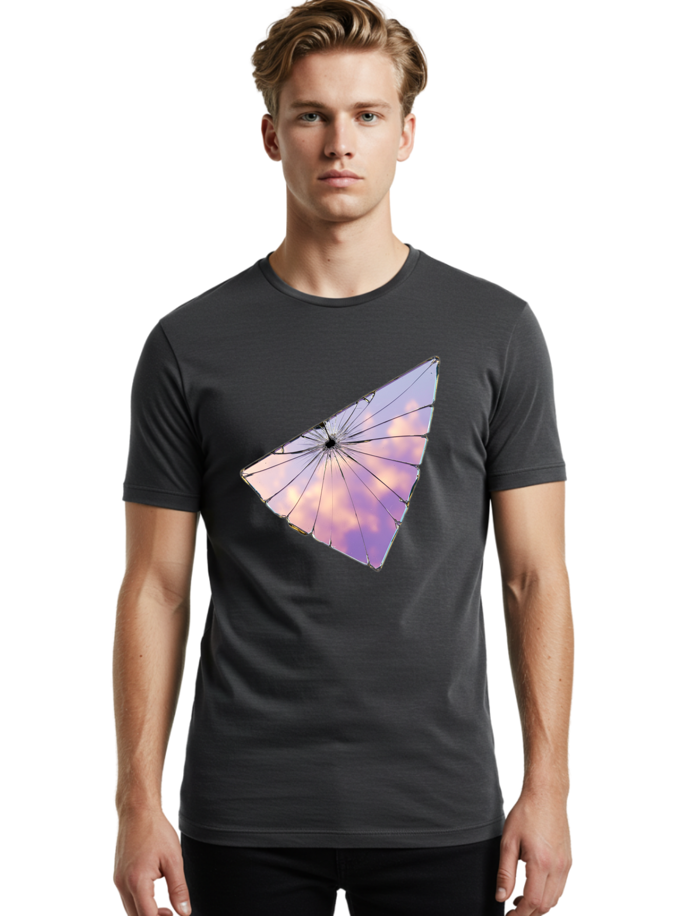 Shattered-Glass-2 Men'S Graphic Tee, 100% Cotton, Comfortable Casual Summer Wear, Machine Washable, Vintage Camera, Old Camera, Antique Camera, Black Camera, Classic Photography, Photography Equipment, Nostalgic Device, Film Camera, Camera Art Bal292 22
