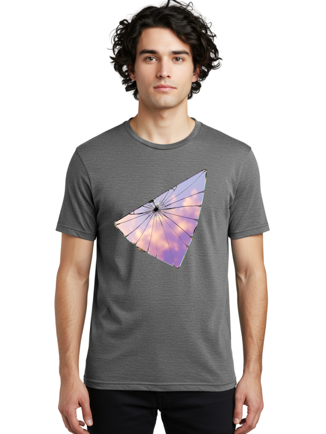 Shattered-Glass-2 Men'S Graphic Tee, 100% Cotton, Comfortable Casual Summer Wear, Machine Washable, Vintage Camera, Old Camera, Antique Camera, Black Camera, Classic Photography, Photography Equipment, Nostalgic Device, Film Camera, Camera Art Bal292 21