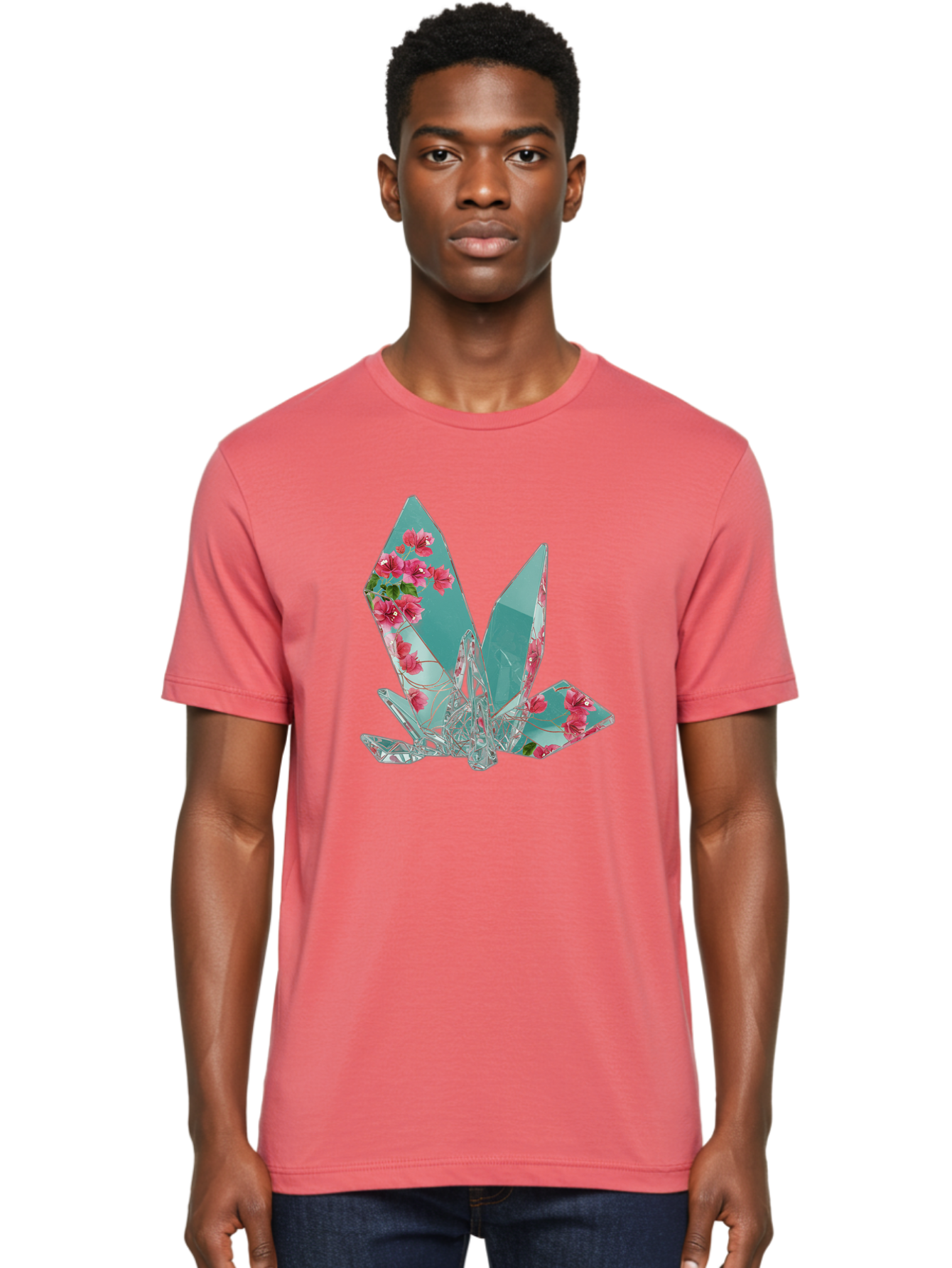 Shattered-Glass-With-Flowers Men'S Graphic Tee, 100% Cotton, Comfortable Casual Summer Wear, Machine Washable, Vintage Camera, Old Camera, Antique Camera, Black Camera, Classic Photography, Photography Equipment, Nostalgic Device, Film Camera, Bal293 20
