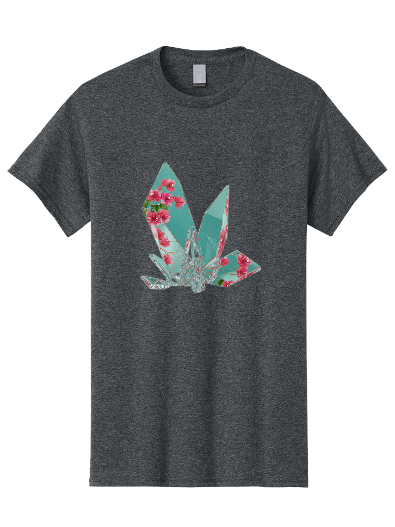 Shattered-Glass-With-Flowers Men'S Graphic Tee, 100% Cotton, Comfortable Casual Summer Wear, Machine Washable, Vintage Camera, Old Camera, Antique Camera, Black Camera, Classic Photography, Photography Equipment, Nostalgic Device, Film Camera, Bal293