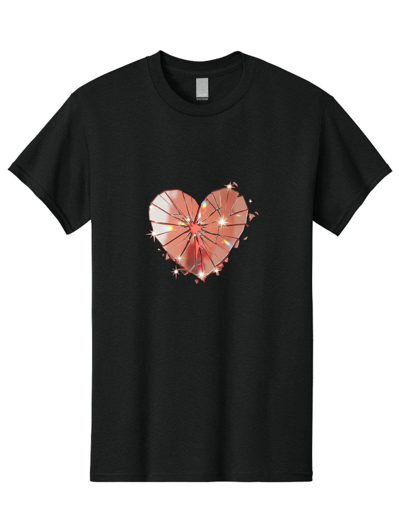 Shattered-Heart-1 Men'S Graphic Tee, 100% Cotton, Comfortable Casual Summer Wear, Machine Washable, Vintage Camera, Old Camera, Antique Camera, Black Camera, Classic Photography, Photography Equipment, Nostalgic Device, Film Camera, Camera Art Bal295 5