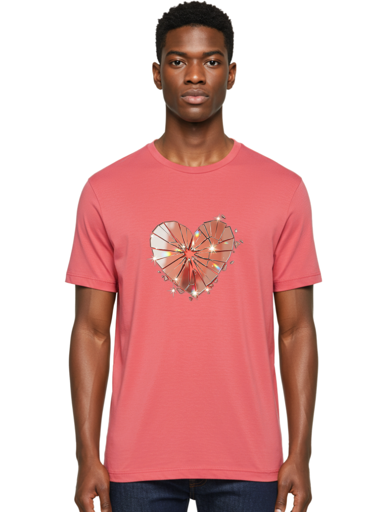 Shattered-Heart-1 Men'S Graphic Tee, 100% Cotton, Comfortable Casual Summer Wear, Machine Washable, Vintage Camera, Old Camera, Antique Camera, Black Camera, Classic Photography, Photography Equipment, Nostalgic Device, Film Camera, Camera Art Bal295 28