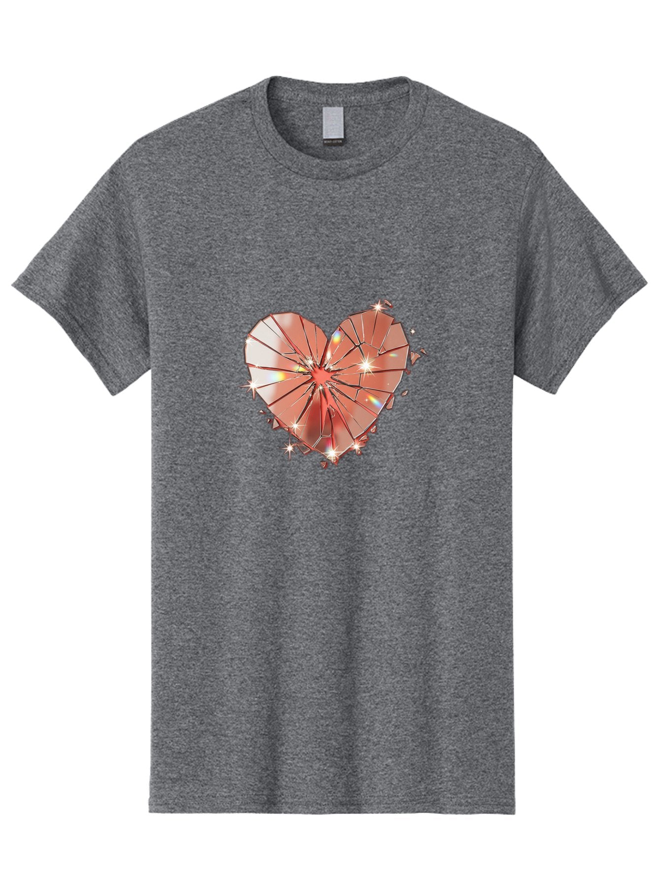 Shattered-Heart-1 Men'S Graphic Tee, 100% Cotton, Comfortable Casual Summer Wear, Machine Washable, Vintage Camera, Old Camera, Antique Camera, Black Camera, Classic Photography, Photography Equipment, Nostalgic Device, Film Camera, Camera Art Bal295 4