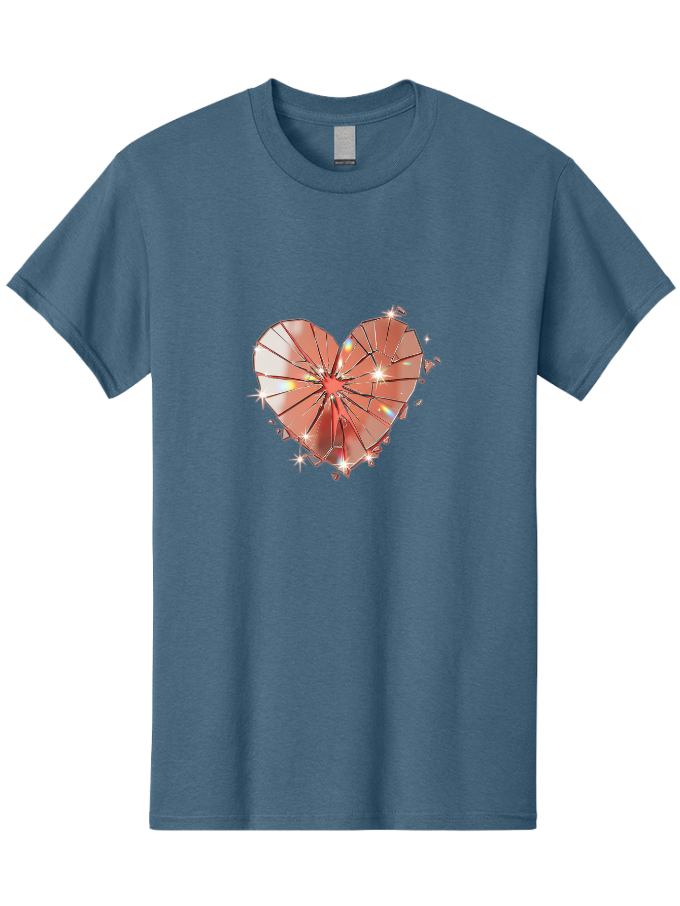 Shattered-Heart-1 Men'S Graphic Tee, 100% Cotton, Comfortable Casual Summer Wear, Machine Washable, Vintage Camera, Old Camera, Antique Camera, Black Camera, Classic Photography, Photography Equipment, Nostalgic Device, Film Camera, Camera Art Bal295