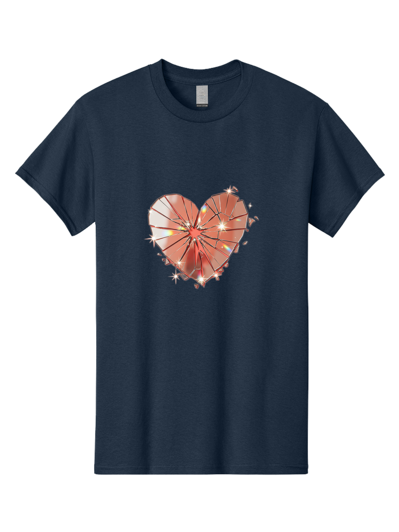 Shattered-Heart-1 Men'S Graphic Tee, 100% Cotton, Comfortable Casual Summer Wear, Machine Washable, Vintage Camera, Old Camera, Antique Camera, Black Camera, Classic Photography, Photography Equipment, Nostalgic Device, Film Camera, Camera Art Bal295