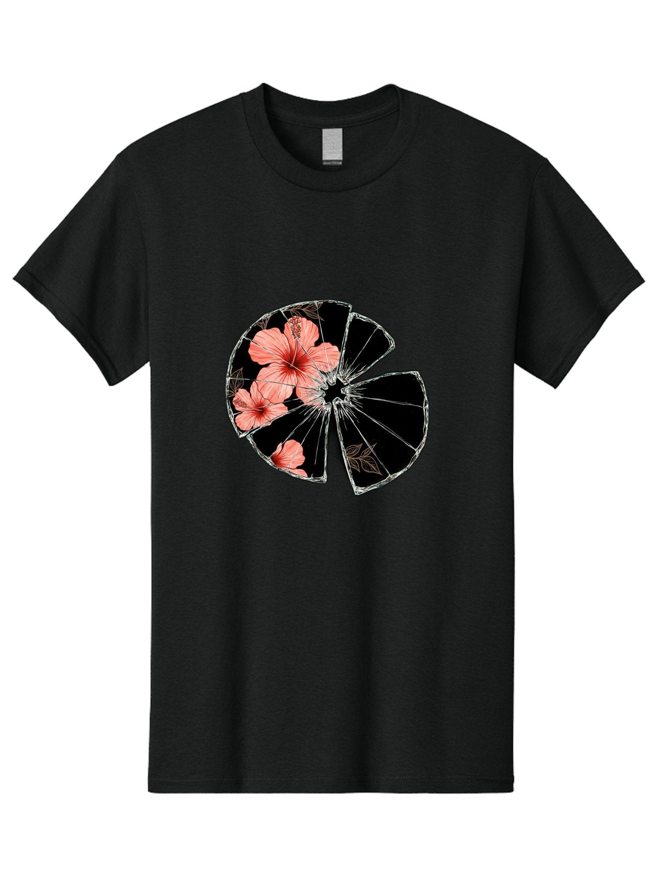 Shattered-Hibiscus Men'S Graphic Tee, 100% Cotton, Comfortable Casual Summer Wear, Machine Washable, Vintage Camera, Old Camera, Antique Camera, Black Camera, Classic Photography, Photography Equipment, Nostalgic Device, Film Camera, Bal297 5