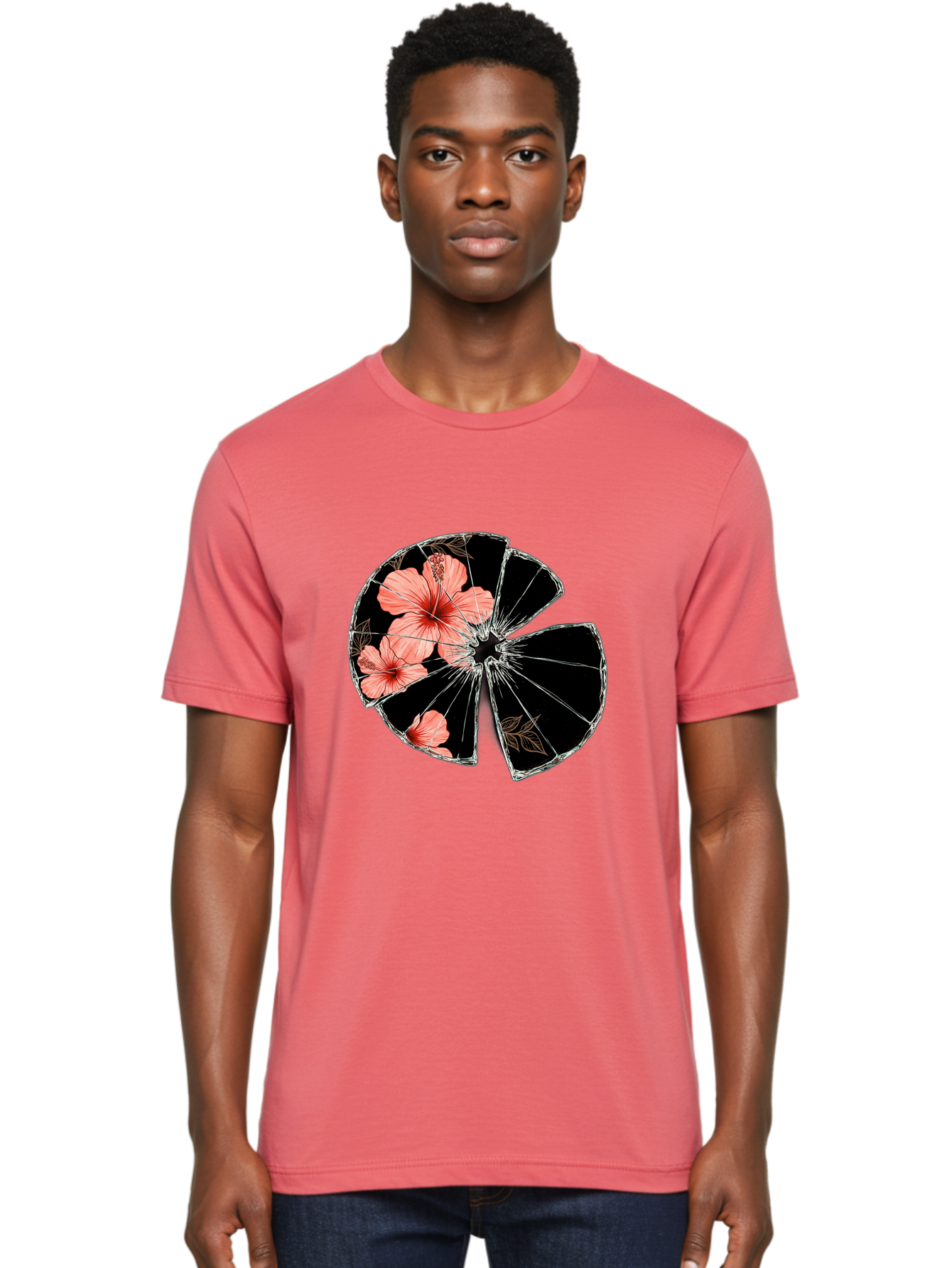 Shattered-Hibiscus Men'S Graphic Tee, 100% Cotton, Comfortable Casual Summer Wear, Machine Washable, Vintage Camera, Old Camera, Antique Camera, Black Camera, Classic Photography, Photography Equipment, Nostalgic Device, Film Camera, Bal297 29