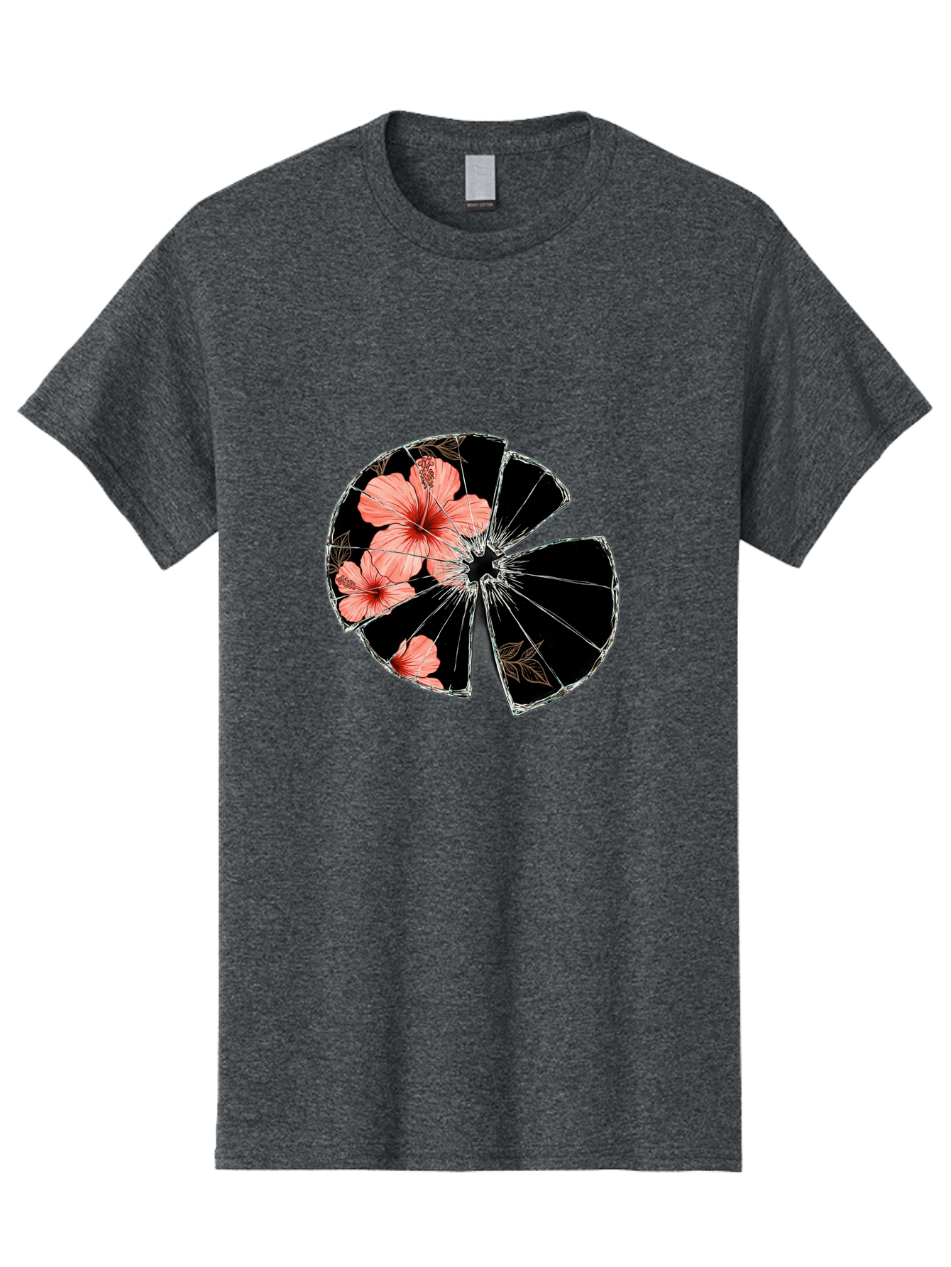 Shattered-Hibiscus Men'S Graphic Tee, 100% Cotton, Comfortable Casual Summer Wear, Machine Washable, Vintage Camera, Old Camera, Antique Camera, Black Camera, Classic Photography, Photography Equipment, Nostalgic Device, Film Camera, Bal297