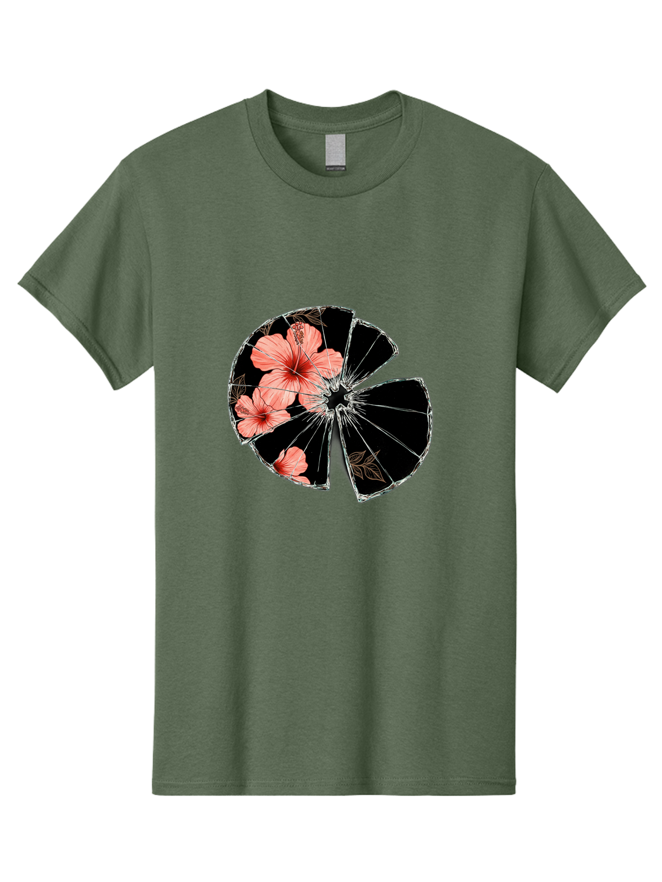 Shattered-Hibiscus Men'S Graphic Tee, 100% Cotton, Comfortable Casual Summer Wear, Machine Washable, Vintage Camera, Old Camera, Antique Camera, Black Camera, Classic Photography, Photography Equipment, Nostalgic Device, Film Camera, Bal297
