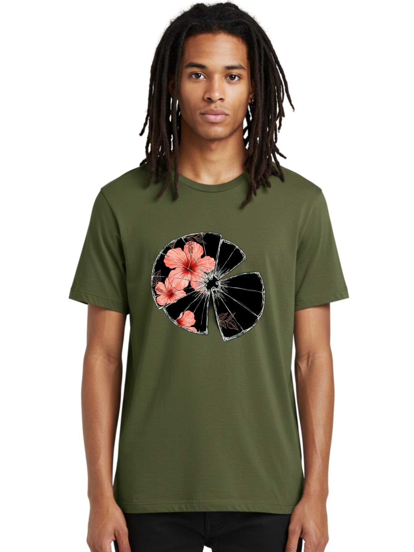 Shattered-Hibiscus Men'S Graphic Tee, 100% Cotton, Comfortable Casual Summer Wear, Machine Washable, Vintage Camera, Old Camera, Antique Camera, Black Camera, Classic Photography, Photography Equipment, Nostalgic Device, Film Camera, Bal297 29