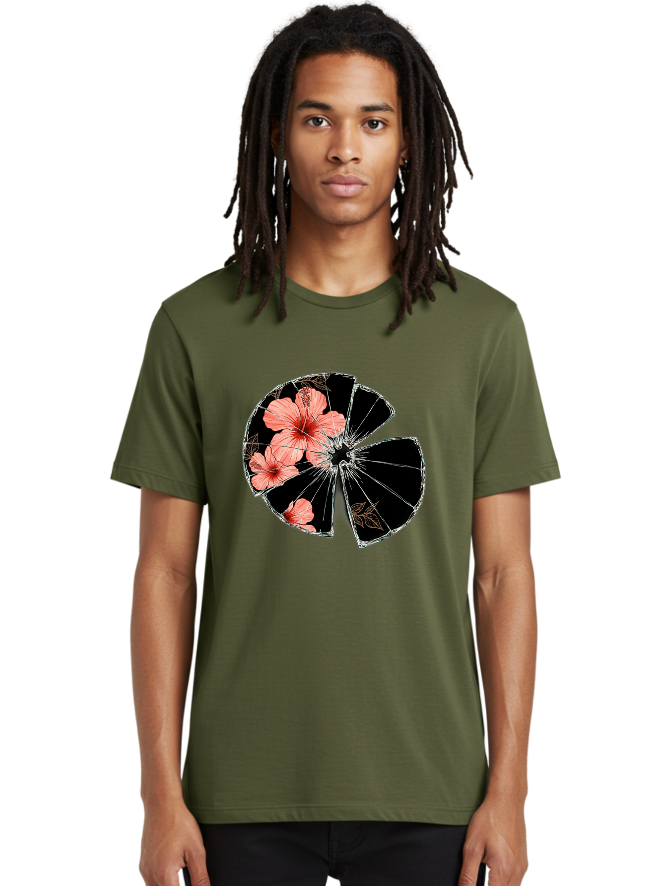 Shattered-Hibiscus Men'S Graphic Tee, 100% Cotton, Comfortable Casual Summer Wear, Machine Washable, Vintage Camera, Old Camera, Antique Camera, Black Camera, Classic Photography, Photography Equipment, Nostalgic Device, Film Camera, Bal297 17