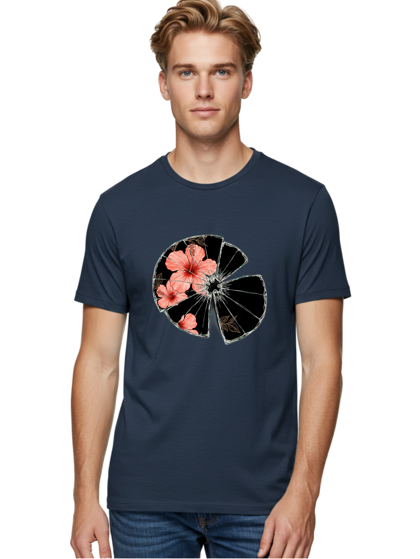 Shattered-Hibiscus Men'S Graphic Tee, 100% Cotton, Comfortable Casual Summer Wear, Machine Washable, Vintage Camera, Old Camera, Antique Camera, Black Camera, Classic Photography, Photography Equipment, Nostalgic Device, Film Camera, Bal297 30