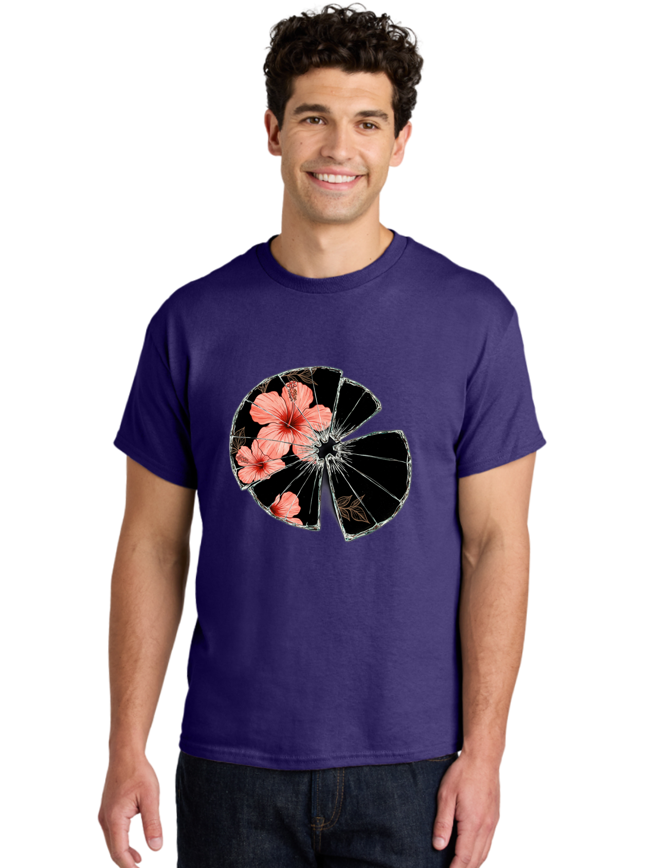 Shattered-Hibiscus Men'S Graphic Tee, 100% Cotton, Comfortable Casual Summer Wear, Machine Washable, Vintage Camera, Old Camera, Antique Camera, Black Camera, Classic Photography, Photography Equipment, Nostalgic Device, Film Camera, Bal297 28