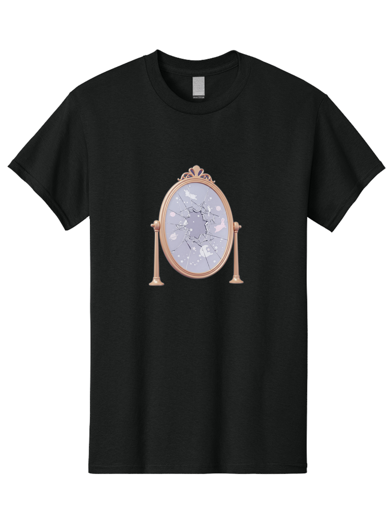 Shattered-Mirror-1 Men'S Graphic Tee, 100% Cotton, Comfortable Casual Summer Wear, Machine Washable, Vintage Camera, Old Camera, Antique Camera, Black Camera, Classic Photography, Photography Equipment, Nostalgic Device, Film Camera, Bal298 4