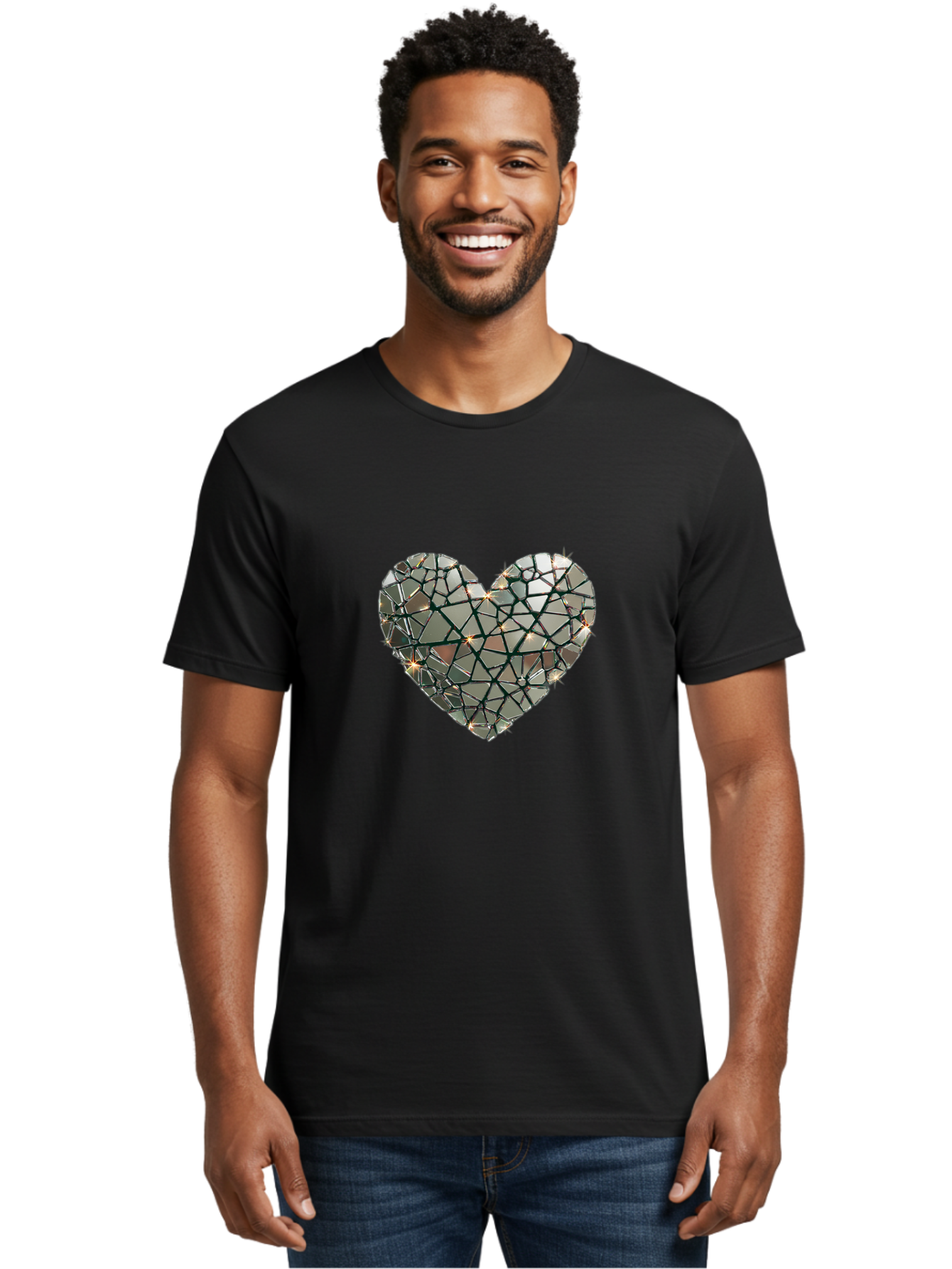 Shattered-Mirror-Heart Men'S Graphic Tee, 100% Cotton, Comfortable Casual Summer Wear, Machine Washable, Vintage Camera, Old Camera, Antique Camera, Black Camera, Classic Photography, Photography Equipment, Nostalgic Device, Film Camera, Bal299 28