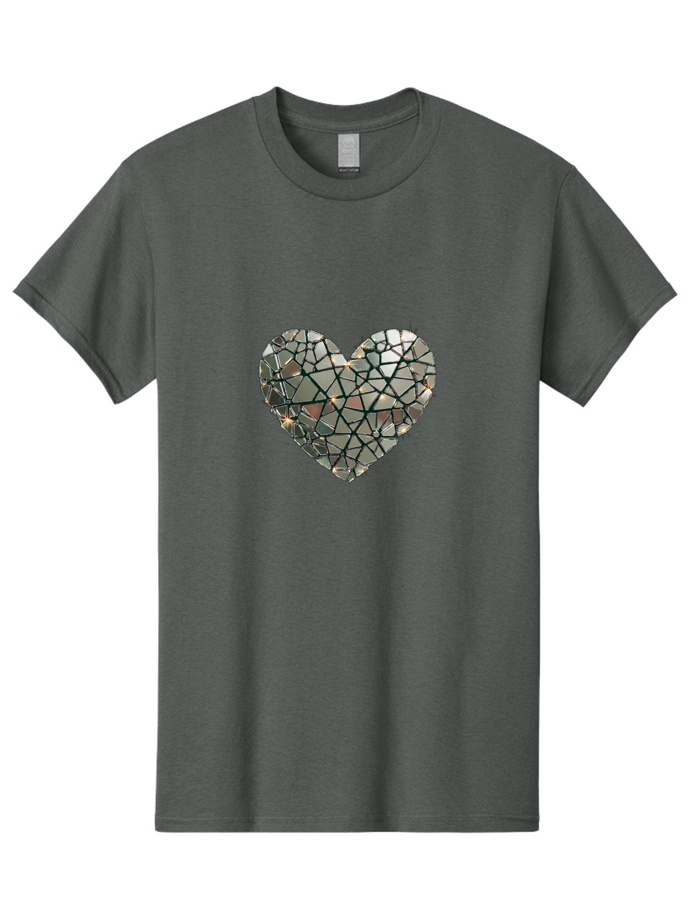 Shattered-Mirror-Heart Men'S Graphic Tee, 100% Cotton, Comfortable Casual Summer Wear, Machine Washable, Vintage Camera, Old Camera, Antique Camera, Black Camera, Classic Photography, Photography Equipment, Nostalgic Device, Film Camera, Bal299