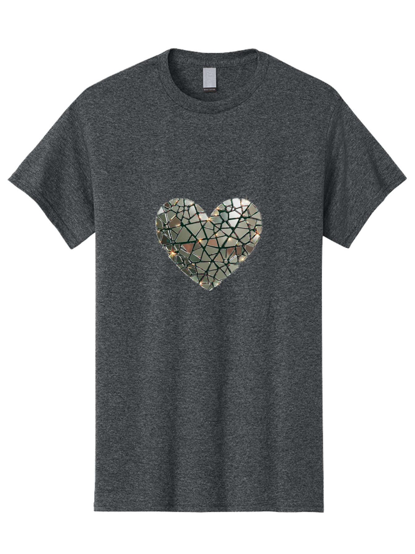 Shattered-Mirror-Heart Men'S Graphic Tee, 100% Cotton, Comfortable Casual Summer Wear, Machine Washable, Vintage Camera, Old Camera, Antique Camera, Black Camera, Classic Photography, Photography Equipment, Nostalgic Device, Film Camera, Bal299 5
