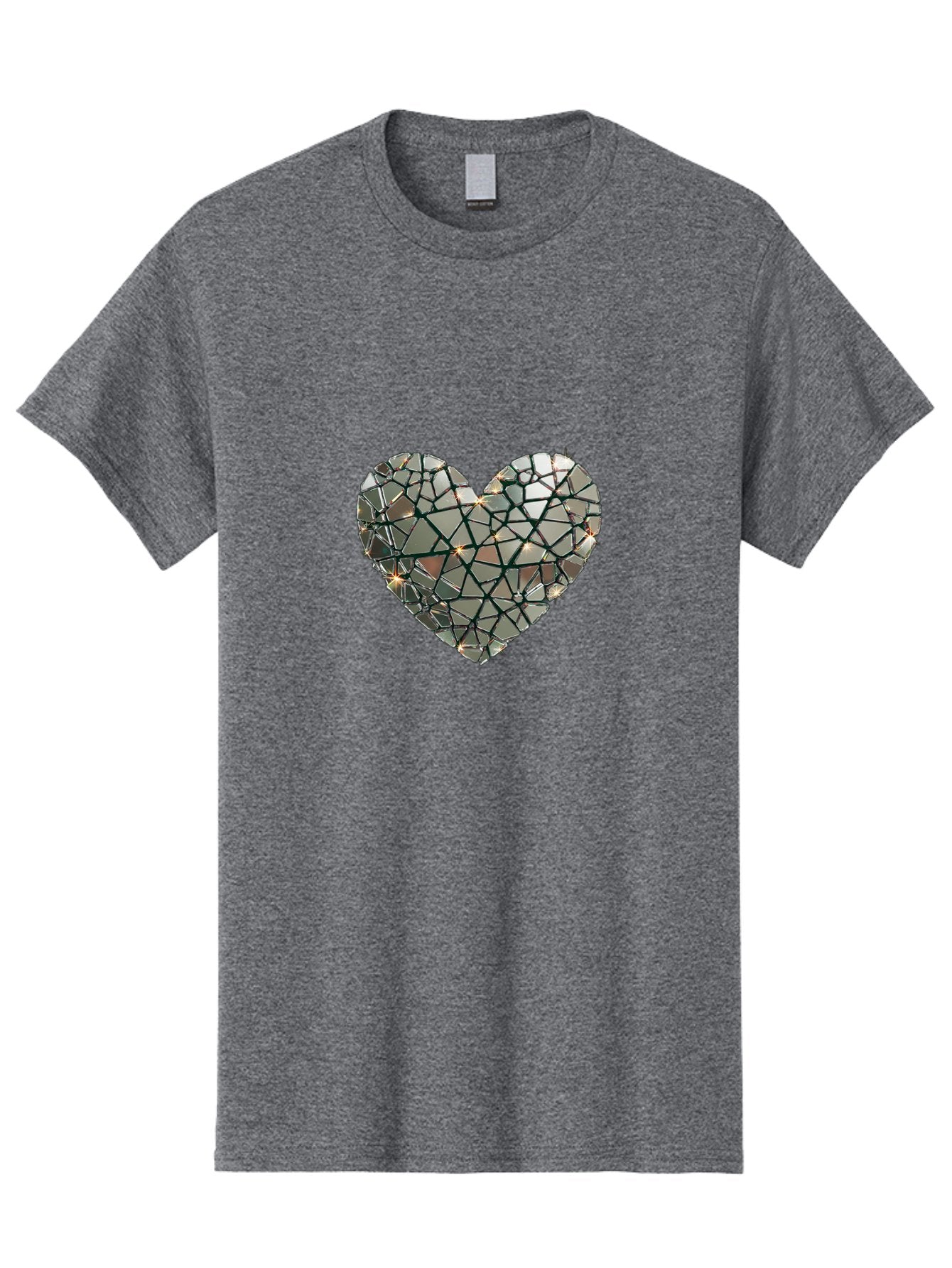 Shattered-Mirror-Heart Men'S Graphic Tee, 100% Cotton, Comfortable Casual Summer Wear, Machine Washable, Vintage Camera, Old Camera, Antique Camera, Black Camera, Classic Photography, Photography Equipment, Nostalgic Device, Film Camera, Bal299 5