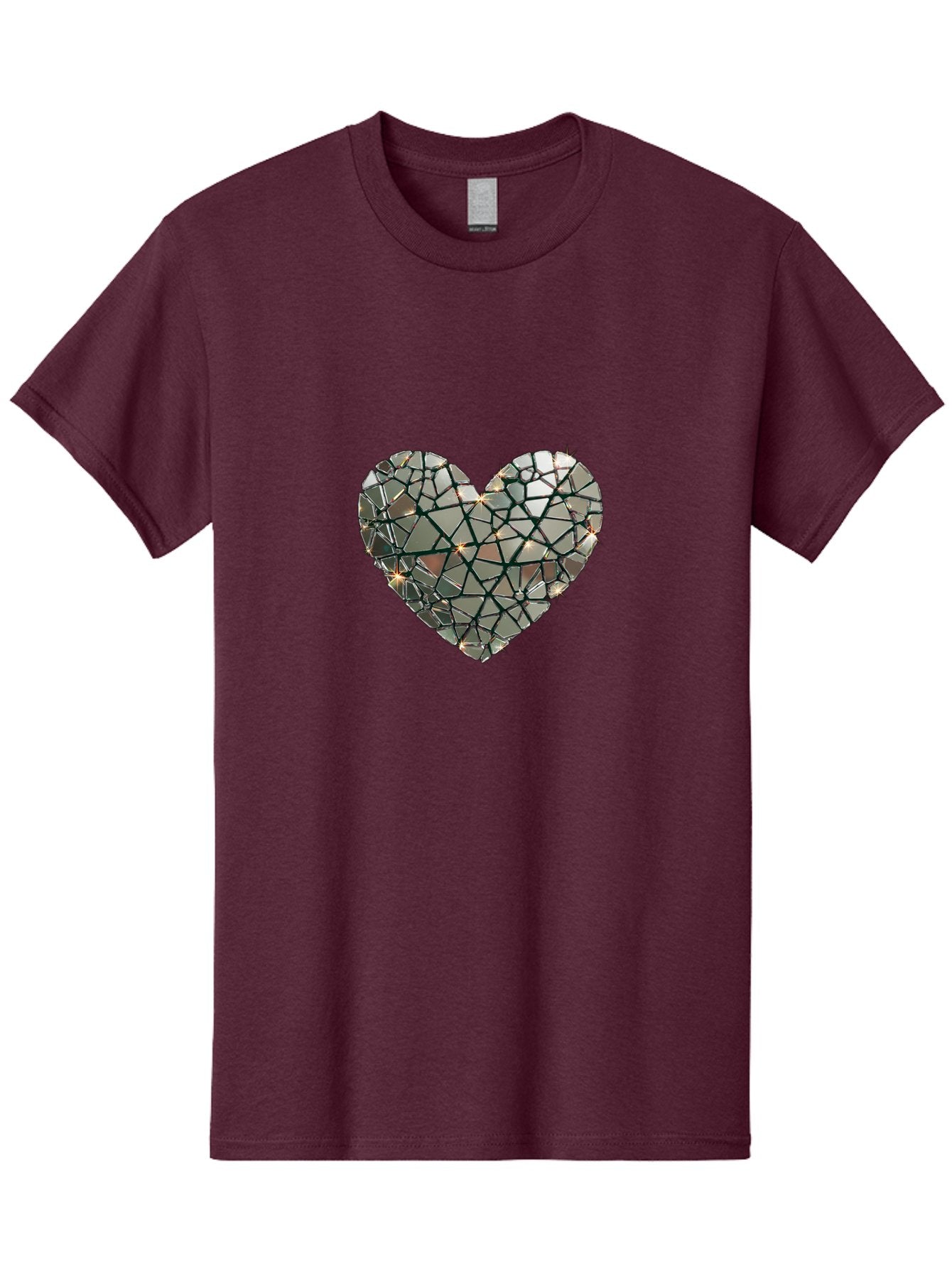 Shattered-Mirror-Heart Men'S Graphic Tee, 100% Cotton, Comfortable Casual Summer Wear, Machine Washable, Vintage Camera, Old Camera, Antique Camera, Black Camera, Classic Photography, Photography Equipment, Nostalgic Device, Film Camera, Bal299 4