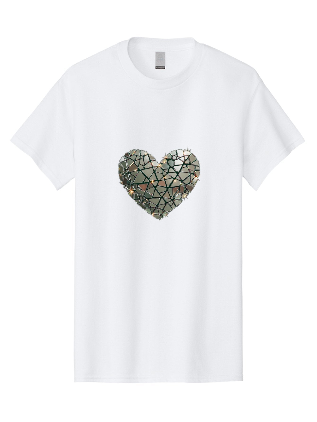 Shattered-Mirror-Heart Men'S Graphic Tee, 100% Cotton, Comfortable Casual Summer Wear, Machine Washable, Vintage Camera, Old Camera, Antique Camera, Black Camera, Classic Photography, Photography Equipment, Nostalgic Device, Film Camera, Bal299
