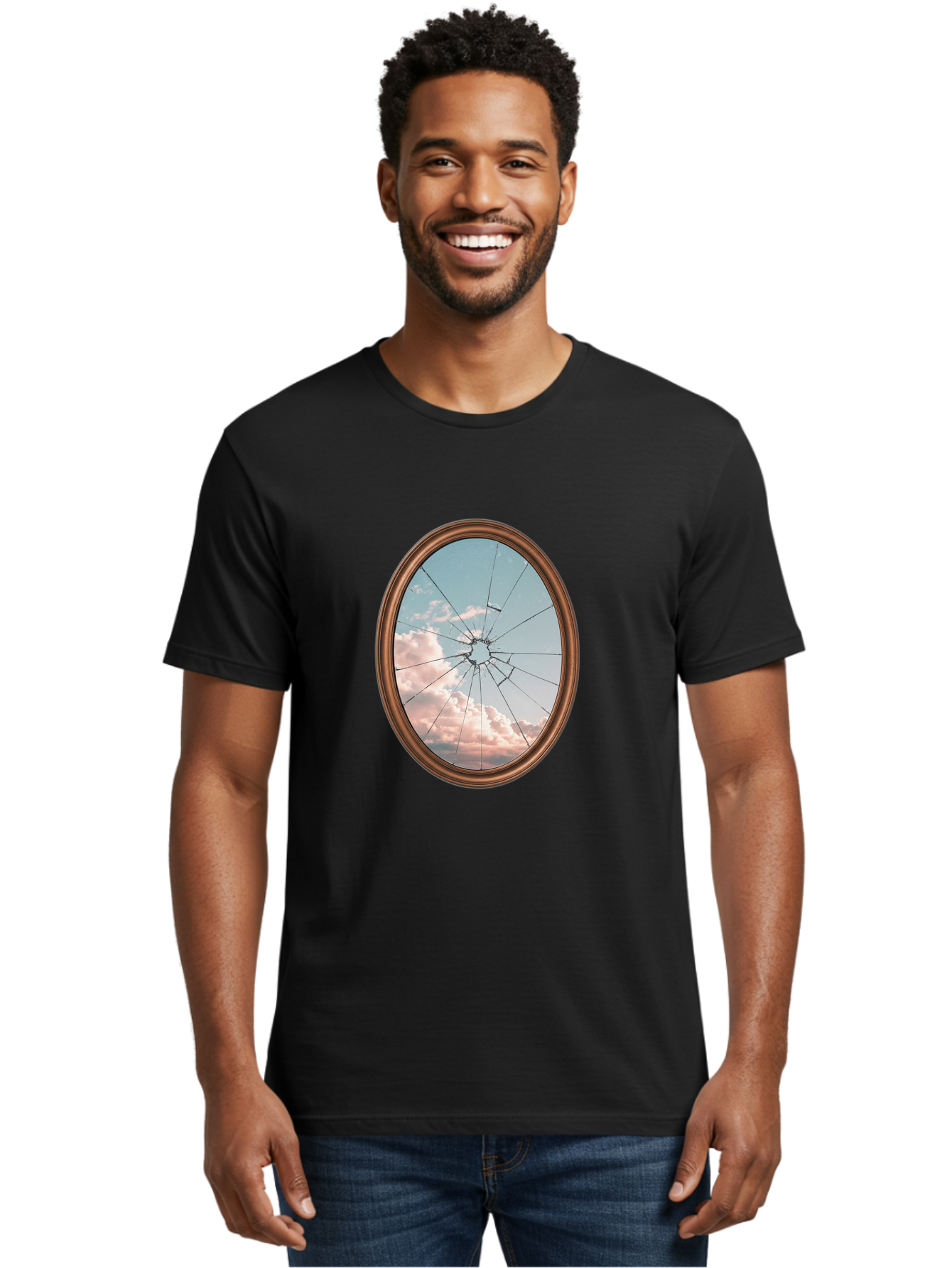 Shattered-Mirror Men'S Graphic Tee, 100% Cotton, Comfortable Casual Summer Wear, Machine Washable, Vintage Camera, Old Camera, Antique Camera, Black Camera, Classic Photography, Photography Equipment, Nostalgic Device, Film Camera, Camera Art Bal301 23
