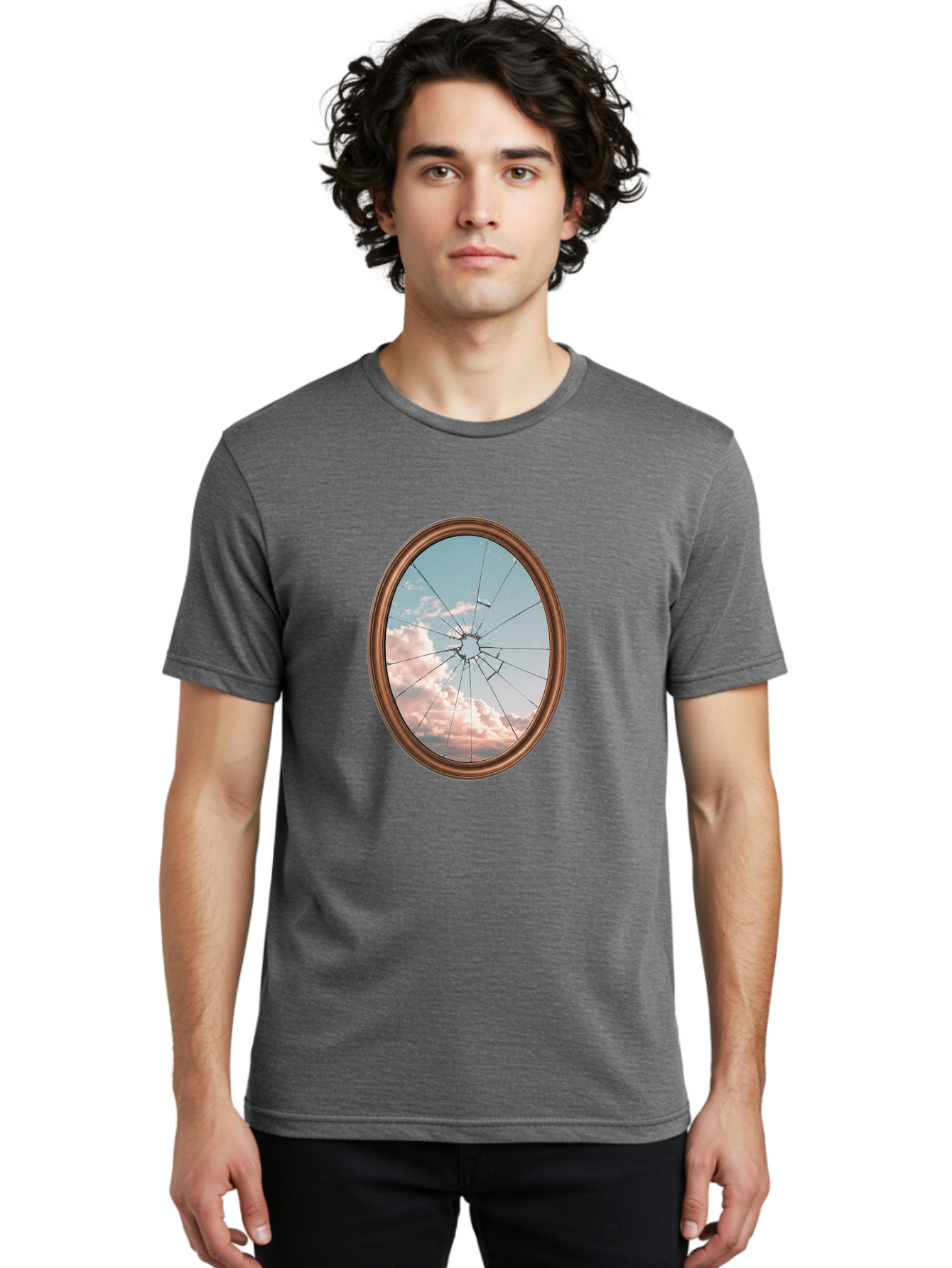 Shattered-Mirror Men'S Graphic Tee, 100% Cotton, Comfortable Casual Summer Wear, Machine Washable, Vintage Camera, Old Camera, Antique Camera, Black Camera, Classic Photography, Photography Equipment, Nostalgic Device, Film Camera, Camera Art Bal301 24