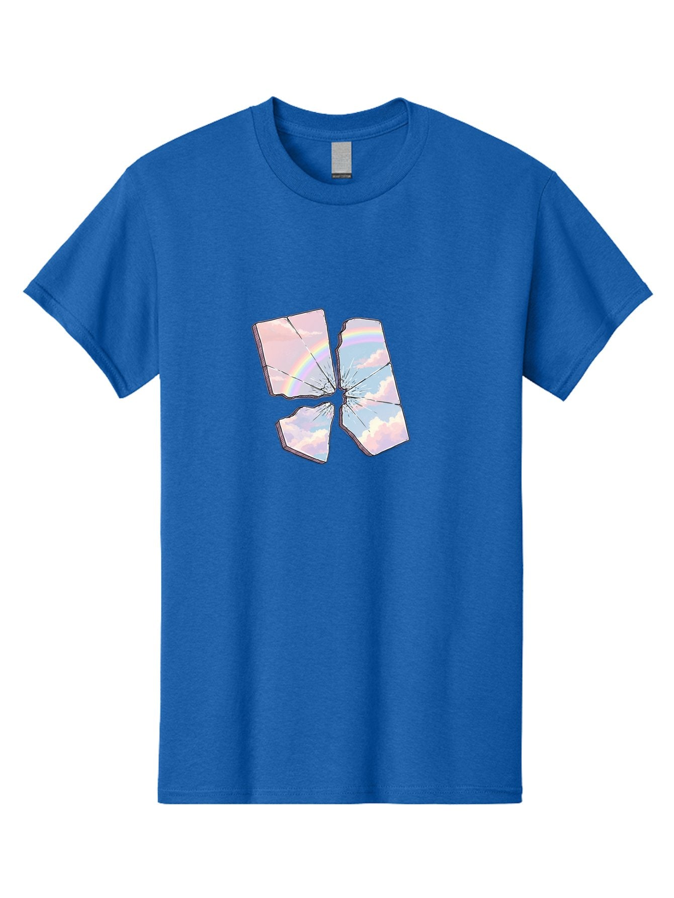 Shattered-Plate-With-Rainbow Men'S Graphic Tee, 100% Cotton, Comfortable Casual Summer Wear, Machine Washable, Vintage Camera, Old Camera, Antique Camera, Black Camera, Classic Photography, Photography Equipment, Nostalgic Device, Film Camera, Bal303