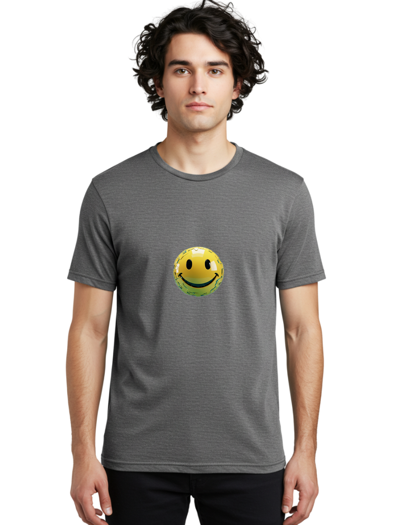 Shattered-Smiley Men'S Graphic Tee, 100% Cotton, Comfortable Casual Summer Wear, Machine Washable, Vintage Camera, Old Camera, Antique Camera, Black Camera, Classic Photography, Photography Equipment, Nostalgic Device, Film Camera, Camera Art Bal304 29