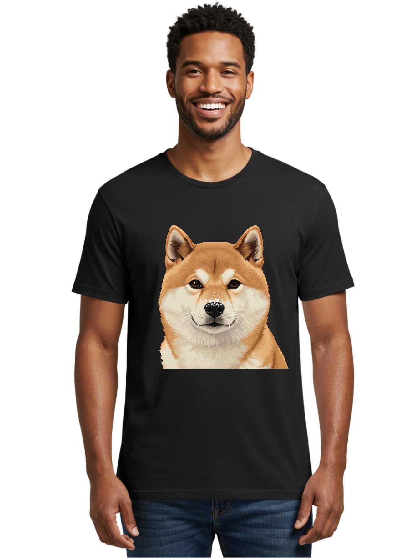 Shiba-Inu-Dog Men'S Graphic Tee, 100% Cotton, Comfortable Casual Summer Wear, Machine Washable, Vintage Camera, Old Camera, Antique Camera, Black Camera, Classic Photography, Photography Equipment, Nostalgic Device, Film Camera, Camera Art Bal306 25