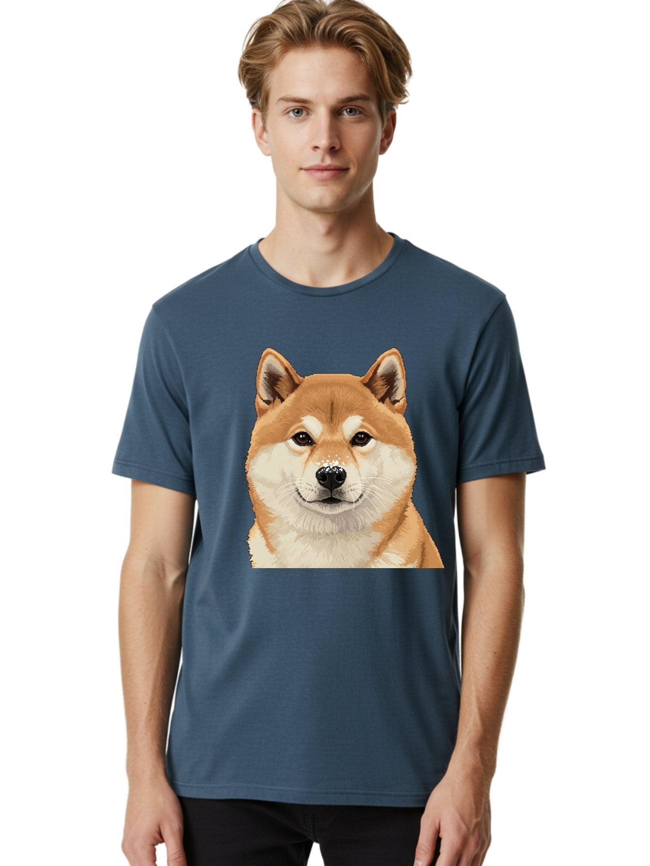 Shiba-Inu-Dog Men'S Graphic Tee, 100% Cotton, Comfortable Casual Summer Wear, Machine Washable, Vintage Camera, Old Camera, Antique Camera, Black Camera, Classic Photography, Photography Equipment, Nostalgic Device, Film Camera, Camera Art Bal306 26