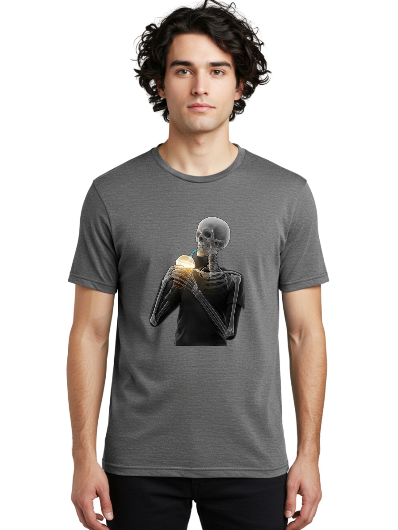 Shoulder-Skeleton Men'S Graphic Tee, 100% Cotton, Comfortable Casual Summer Wear, Machine Washable, Vintage Camera, Old Camera, Antique Camera, Black Camera, Classic Photography, Photography Equipment, Nostalgic Device, Film Camera, Camera Art Bal308 30