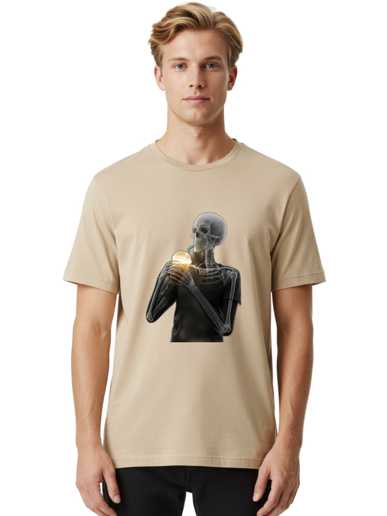 Shoulder-Skeleton Men'S Graphic Tee, 100% Cotton, Comfortable Casual Summer Wear, Machine Washable, Vintage Camera, Old Camera, Antique Camera, Black Camera, Classic Photography, Photography Equipment, Nostalgic Device, Film Camera, Camera Art Bal308 29