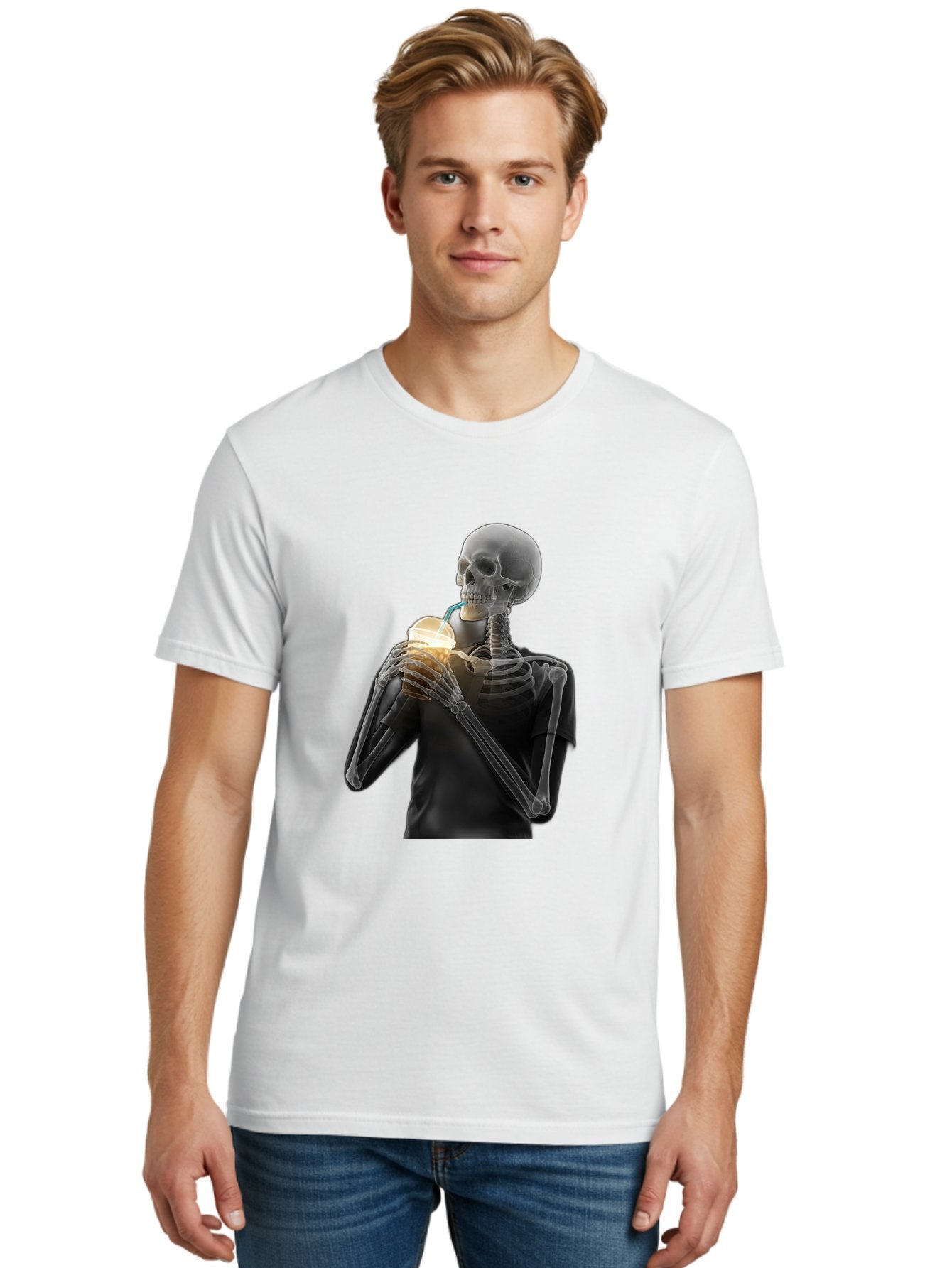 Shoulder-Skeleton Men'S Graphic Tee, 100% Cotton, Comfortable Casual Summer Wear, Machine Washable, Vintage Camera, Old Camera, Antique Camera, Black Camera, Classic Photography, Photography Equipment, Nostalgic Device, Film Camera, Camera Art Bal308 27