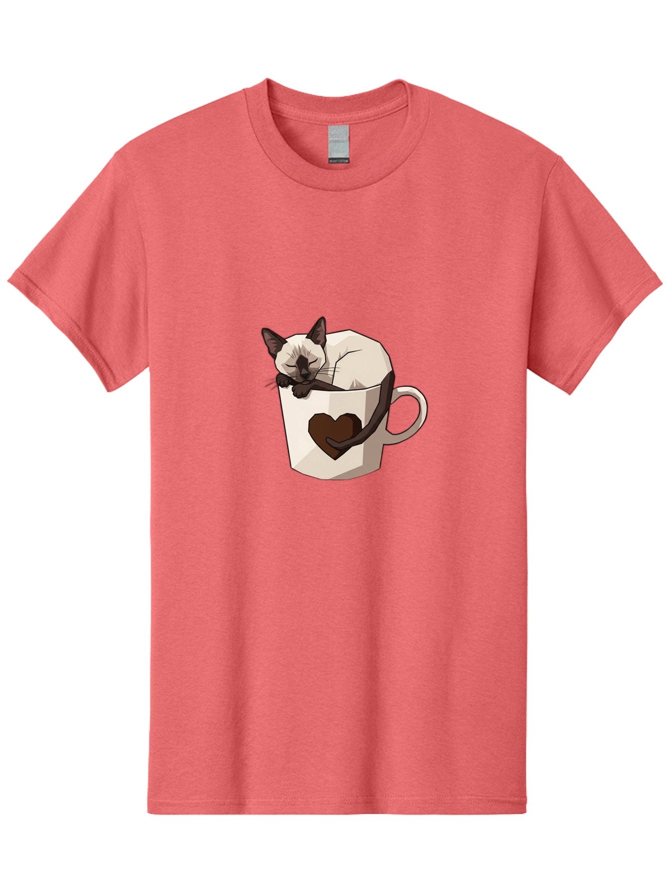 Siamese-Cat-In-Coffee-Cup Men'S Graphic Tee, 100% Cotton, Comfortable Casual Summer Wear, Machine Washable, Vintage Camera, Old Camera, Antique Camera, Black Camera, Classic Photography, Photography Equipment, Nostalgic Device, Film Camera, Bal309 3