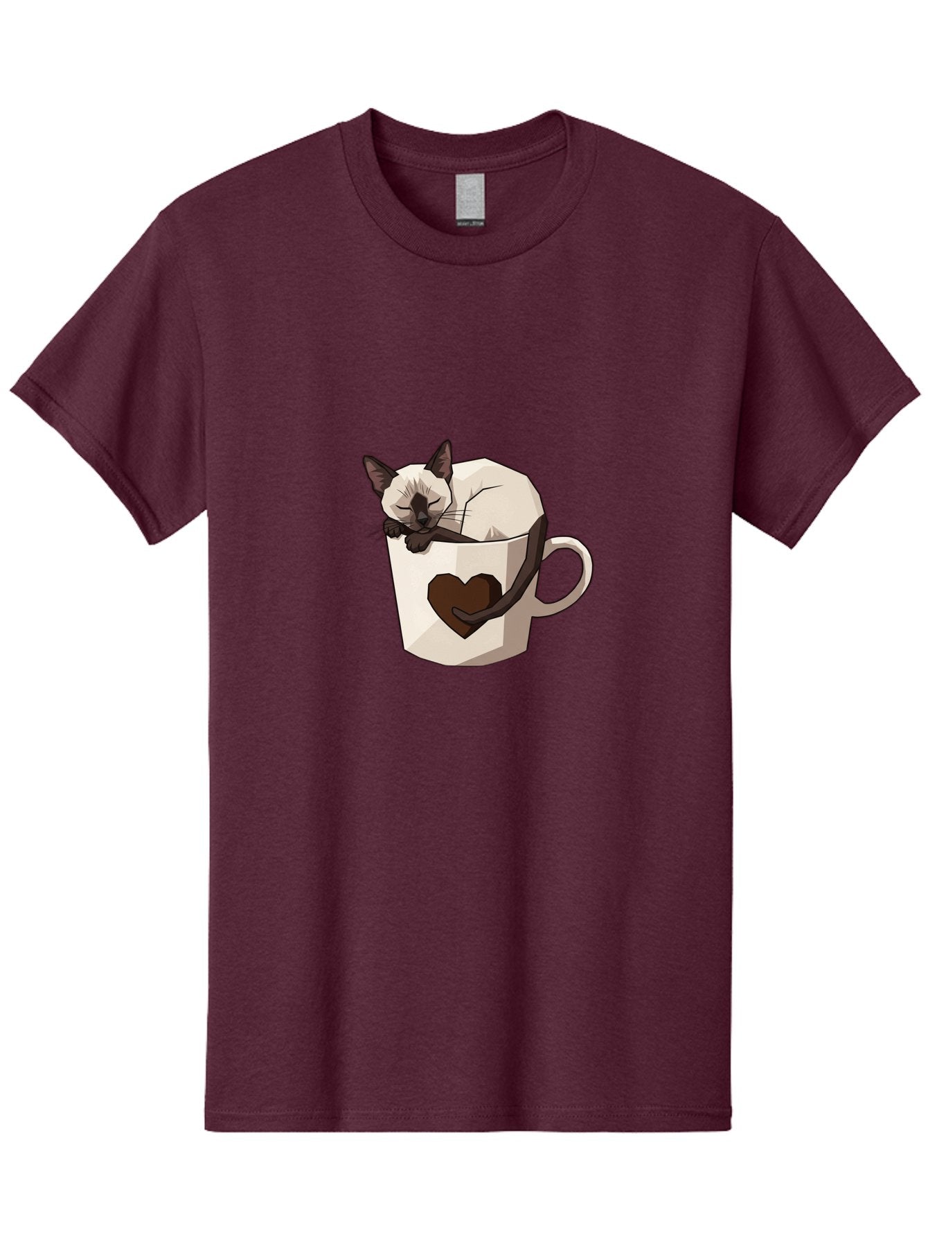Siamese-Cat-In-Coffee-Cup Men'S Graphic Tee, 100% Cotton, Comfortable Casual Summer Wear, Machine Washable, Vintage Camera, Old Camera, Antique Camera, Black Camera, Classic Photography, Photography Equipment, Nostalgic Device, Film Camera, Bal309 4