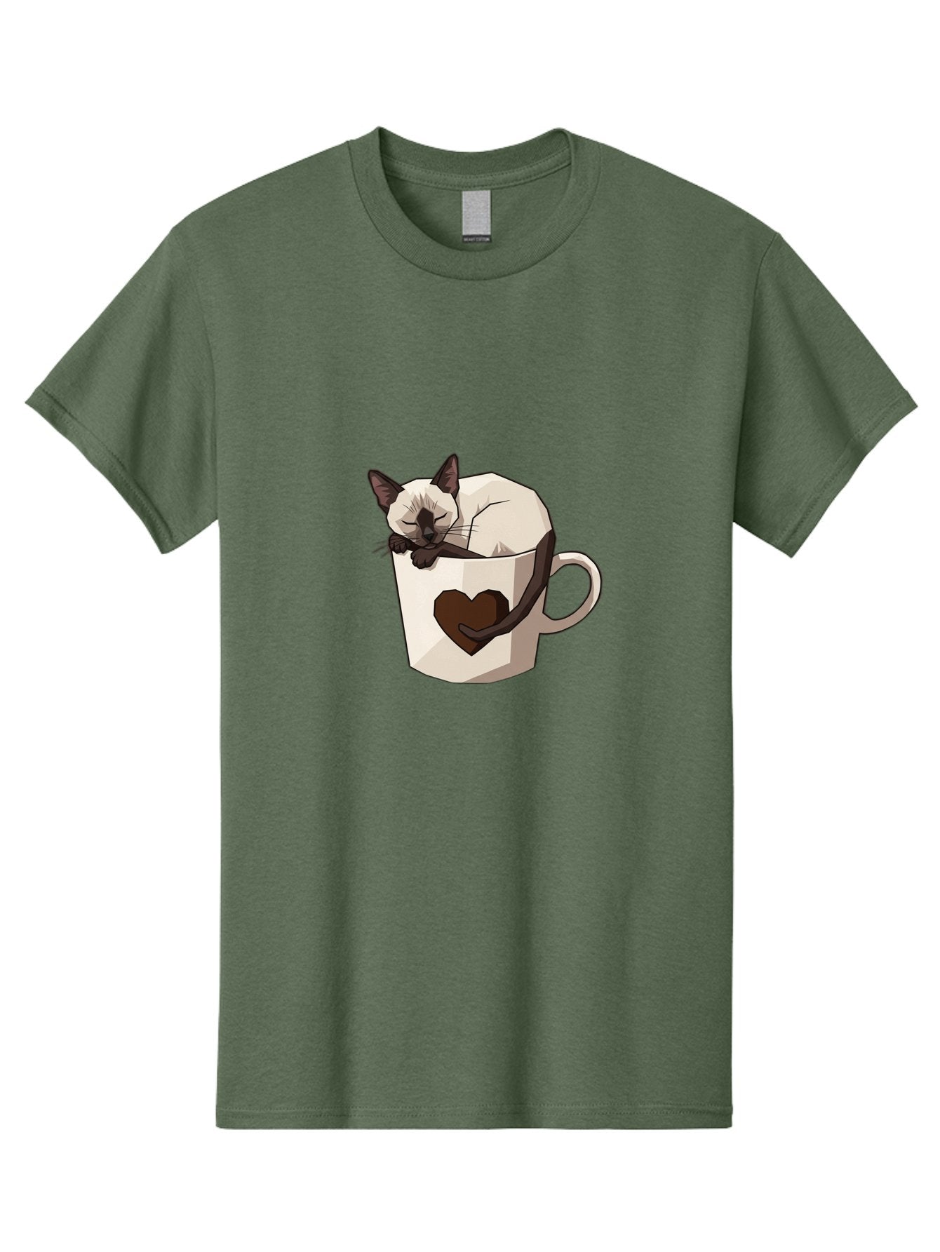 Siamese-Cat-In-Coffee-Cup Men'S Graphic Tee, 100% Cotton, Comfortable Casual Summer Wear, Machine Washable, Vintage Camera, Old Camera, Antique Camera, Black Camera, Classic Photography, Photography Equipment, Nostalgic Device, Film Camera, Bal309 8