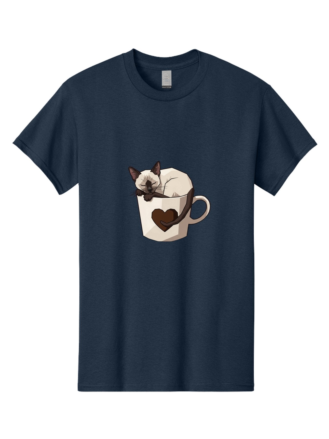 Siamese-Cat-In-Coffee-Cup Men'S Graphic Tee, 100% Cotton, Comfortable Casual Summer Wear, Machine Washable, Vintage Camera, Old Camera, Antique Camera, Black Camera, Classic Photography, Photography Equipment, Nostalgic Device, Film Camera, Bal309