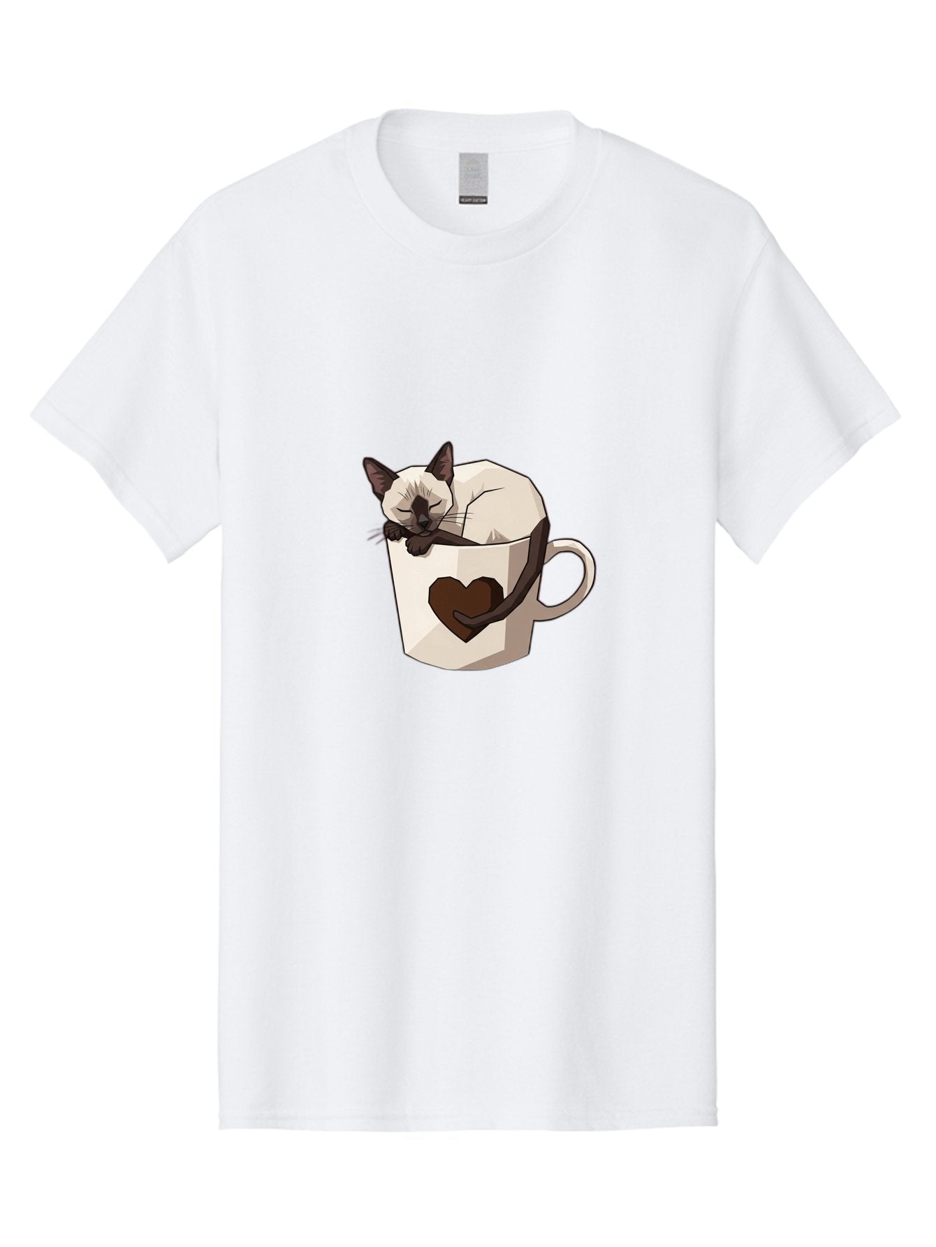 Siamese-Cat-In-Coffee-Cup Men'S Graphic Tee, 100% Cotton, Comfortable Casual Summer Wear, Machine Washable, Vintage Camera, Old Camera, Antique Camera, Black Camera, Classic Photography, Photography Equipment, Nostalgic Device, Film Camera, Bal309 5