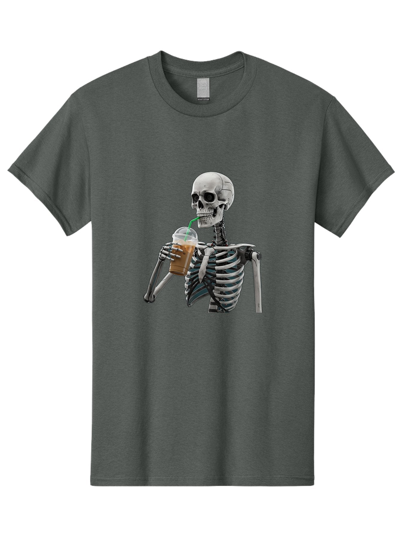 Skeleton-Drinking Men'S Graphic Tee, 100% Cotton, Comfortable Casual Summer Wear, Machine Washable, Vintage Camera, Old Camera, Antique Camera, Black Camera, Classic Photography, Photography Equipment, Nostalgic Device, Film Camera, Camera Art Bal317 5