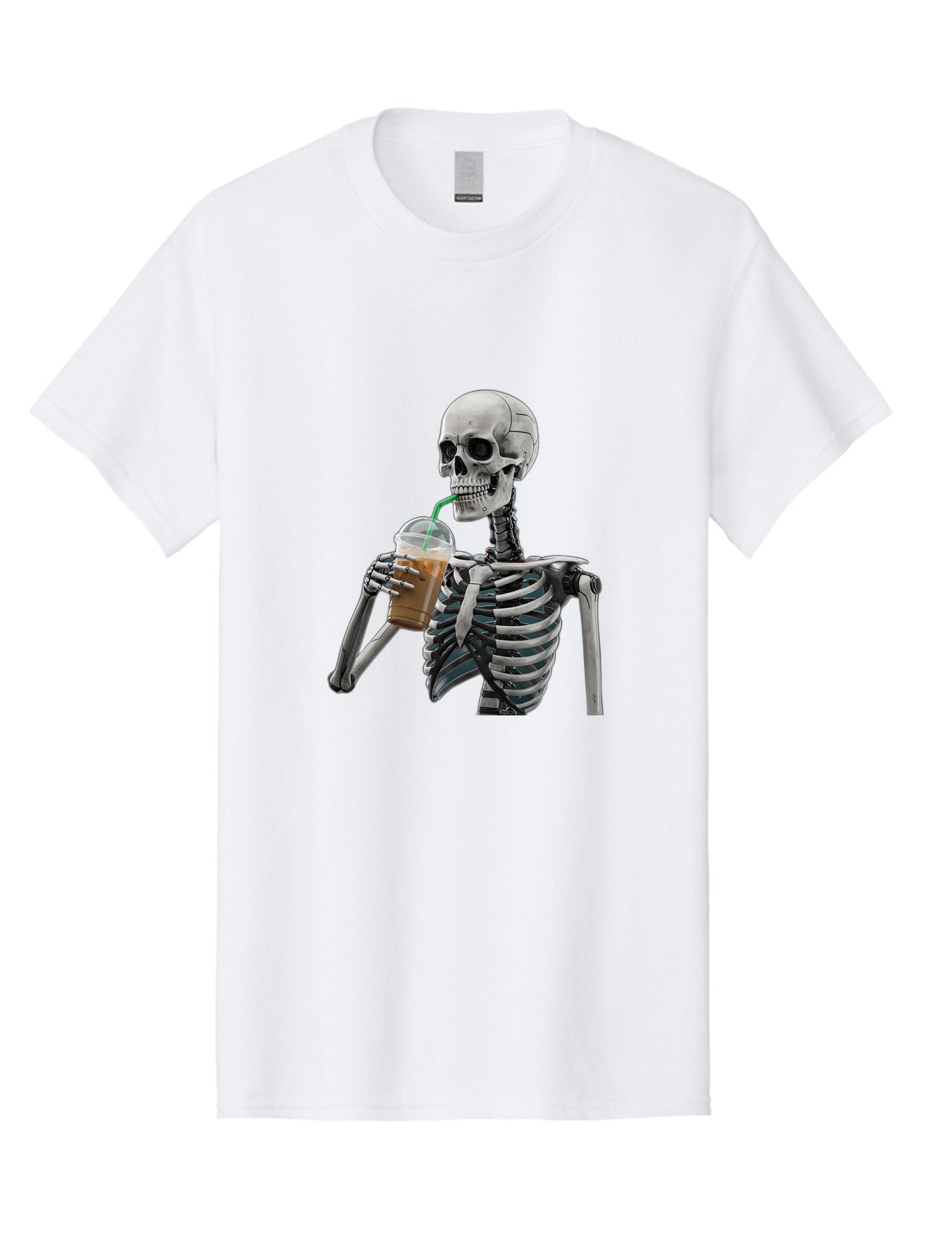 Skeleton-Drinking Men'S Graphic Tee, 100% Cotton, Comfortable Casual Summer Wear, Machine Washable, Vintage Camera, Old Camera, Antique Camera, Black Camera, Classic Photography, Photography Equipment, Nostalgic Device, Film Camera, Camera Art Bal317 21