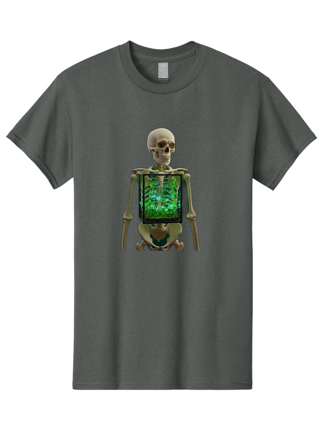 Skeleton-With-Ecosystem Men'S Graphic Tee, 100% Cotton, Comfortable Casual Summer Wear, Machine Washable, Vintage Camera, Old Camera, Antique Camera, Black Camera, Classic Photography, Photography Equipment, Nostalgic Device, Film Camera, Bal324 6
