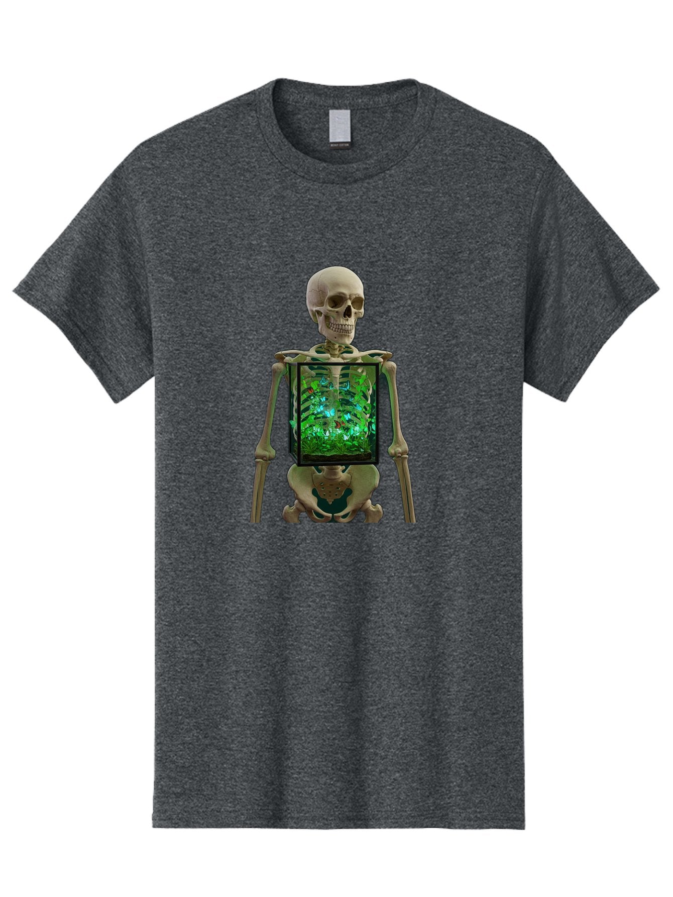 Skeleton-With-Ecosystem Men'S Graphic Tee, 100% Cotton, Comfortable Casual Summer Wear, Machine Washable, Vintage Camera, Old Camera, Antique Camera, Black Camera, Classic Photography, Photography Equipment, Nostalgic Device, Film Camera, Bal324 10
