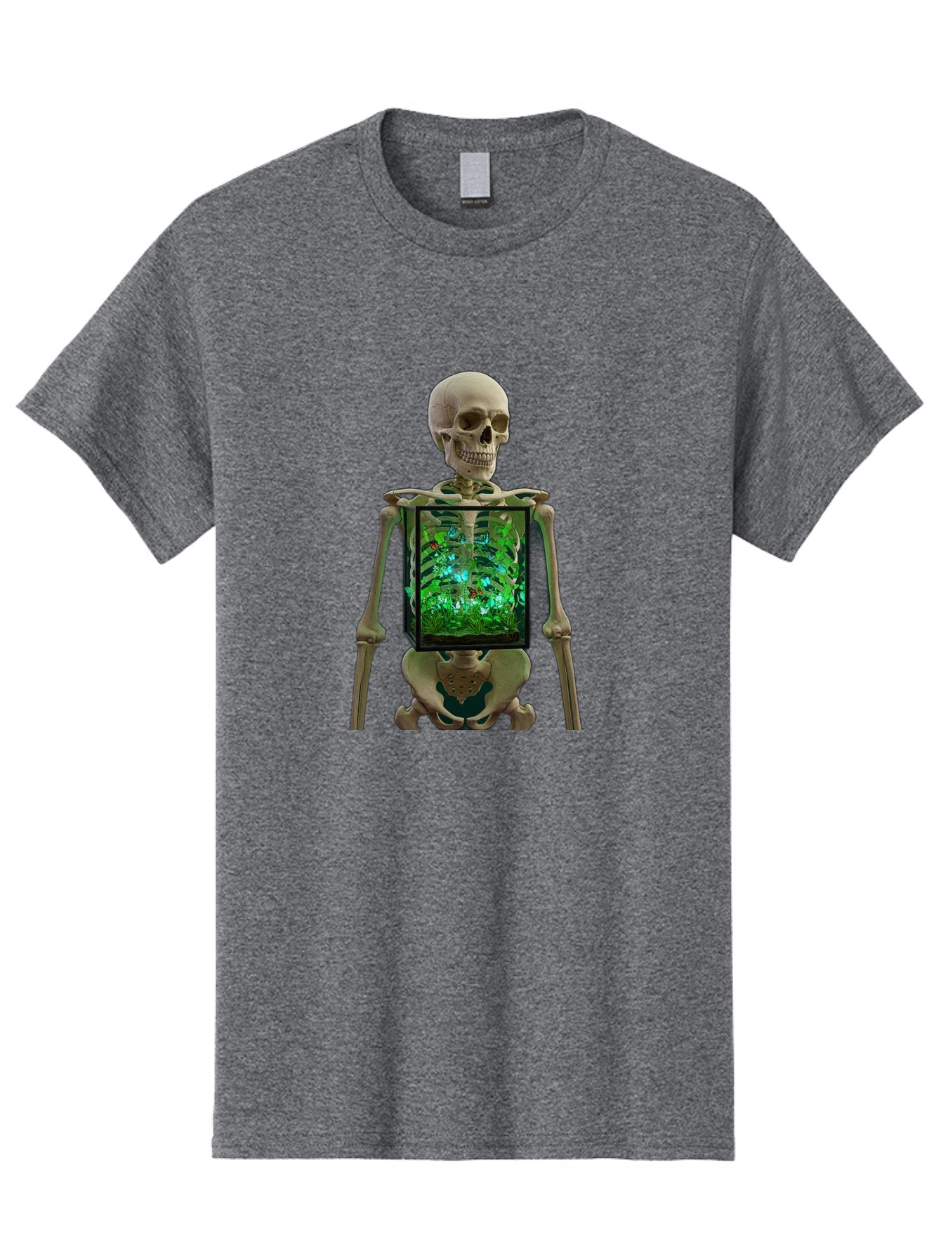 Skeleton-With-Ecosystem Men'S Graphic Tee, 100% Cotton, Comfortable Casual Summer Wear, Machine Washable, Vintage Camera, Old Camera, Antique Camera, Black Camera, Classic Photography, Photography Equipment, Nostalgic Device, Film Camera, Bal324 3