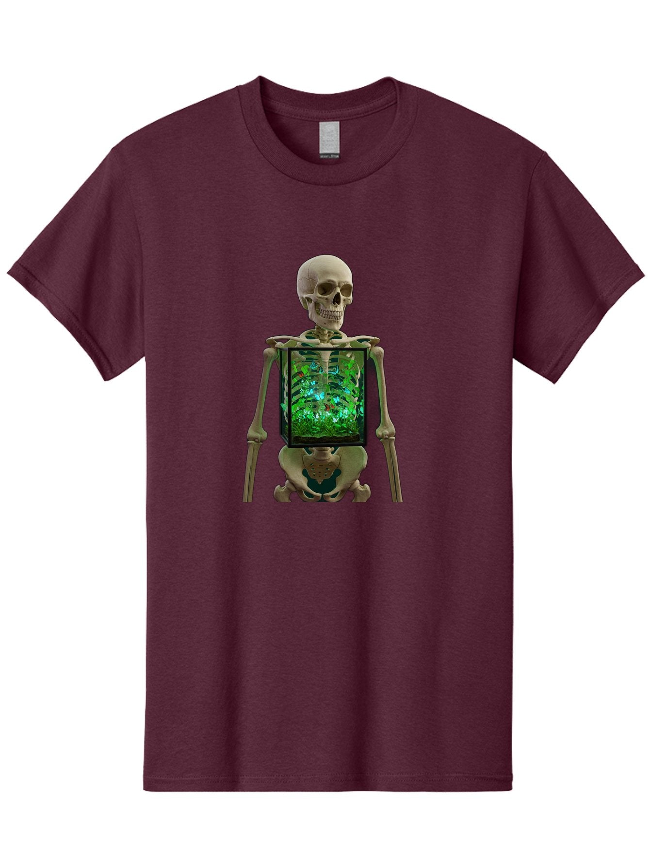 Skeleton-With-Ecosystem Men'S Graphic Tee, 100% Cotton, Comfortable Casual Summer Wear, Machine Washable, Vintage Camera, Old Camera, Antique Camera, Black Camera, Classic Photography, Photography Equipment, Nostalgic Device, Film Camera, Bal324 14