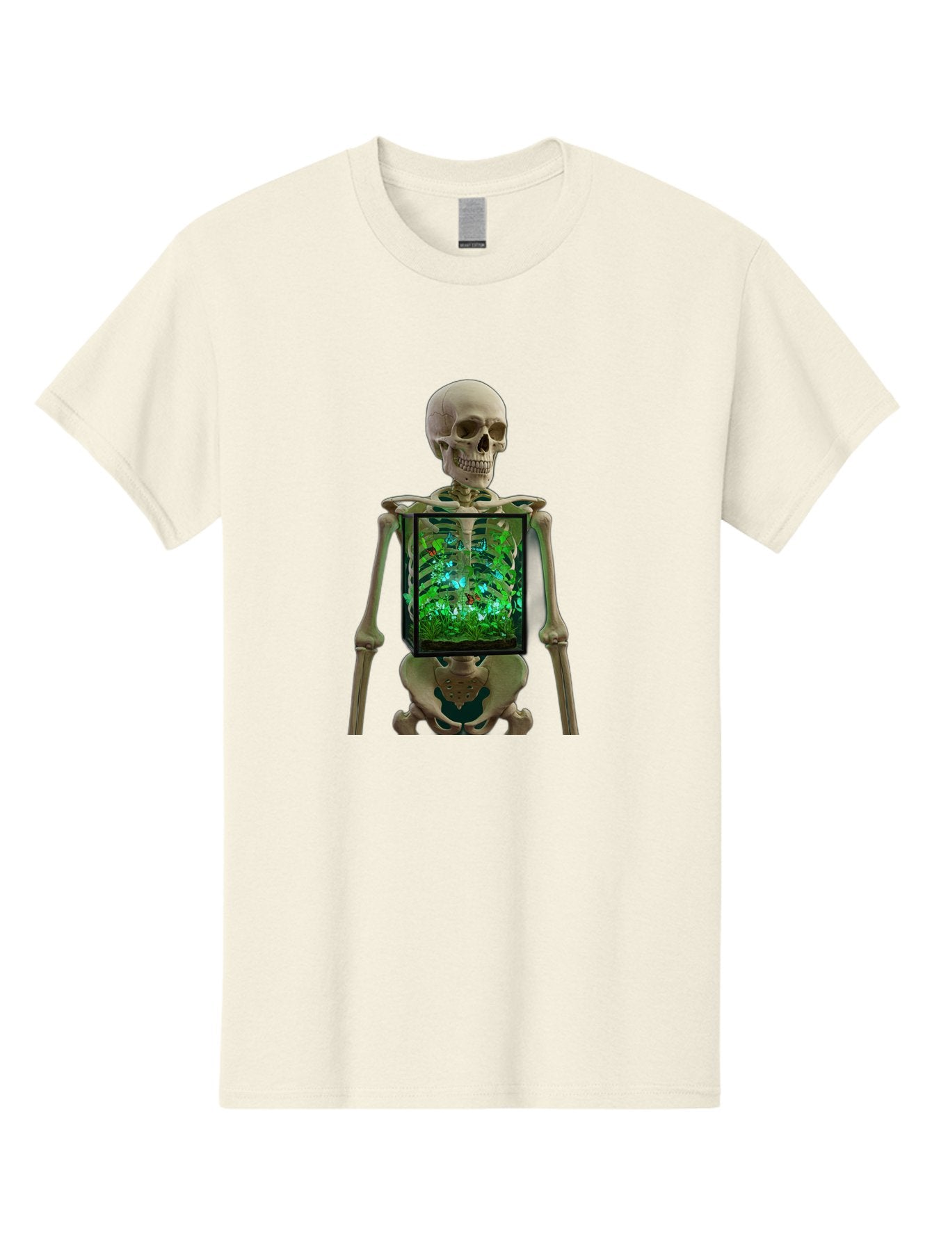 Skeleton-With-Ecosystem Men'S Graphic Tee, 100% Cotton, Comfortable Casual Summer Wear, Machine Washable, Vintage Camera, Old Camera, Antique Camera, Black Camera, Classic Photography, Photography Equipment, Nostalgic Device, Film Camera, Bal324