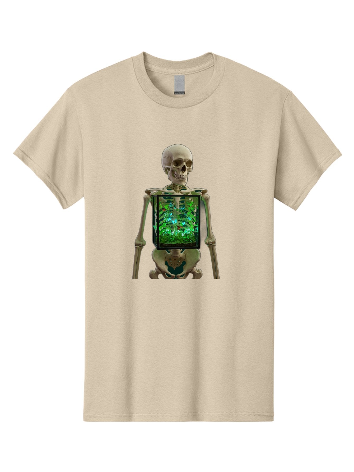 Skeleton-With-Ecosystem Men'S Graphic Tee, 100% Cotton, Comfortable Casual Summer Wear, Machine Washable, Vintage Camera, Old Camera, Antique Camera, Black Camera, Classic Photography, Photography Equipment, Nostalgic Device, Film Camera, Bal324