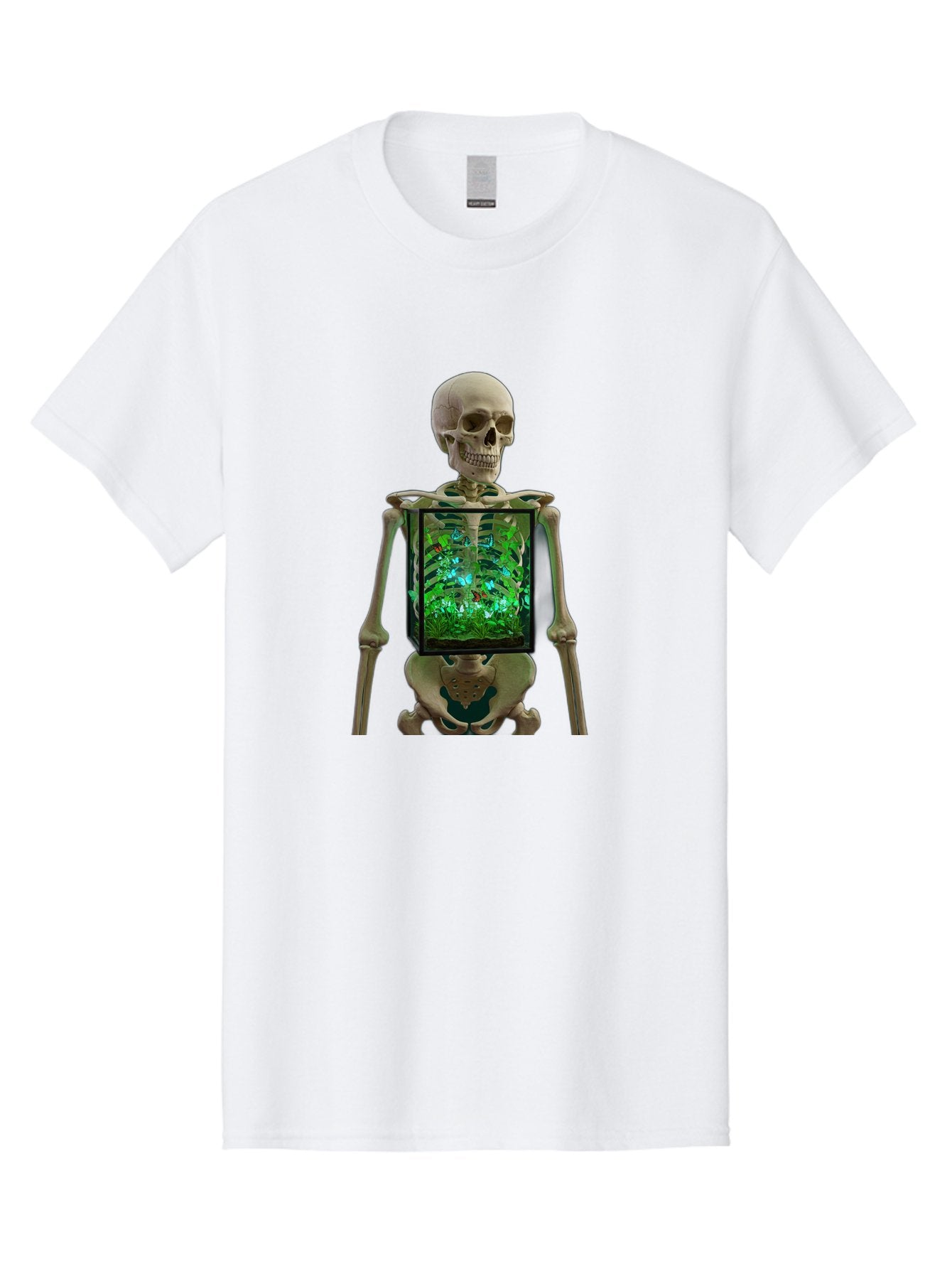 Skeleton-With-Ecosystem Men'S Graphic Tee, 100% Cotton, Comfortable Casual Summer Wear, Machine Washable, Vintage Camera, Old Camera, Antique Camera, Black Camera, Classic Photography, Photography Equipment, Nostalgic Device, Film Camera, Bal324 15
