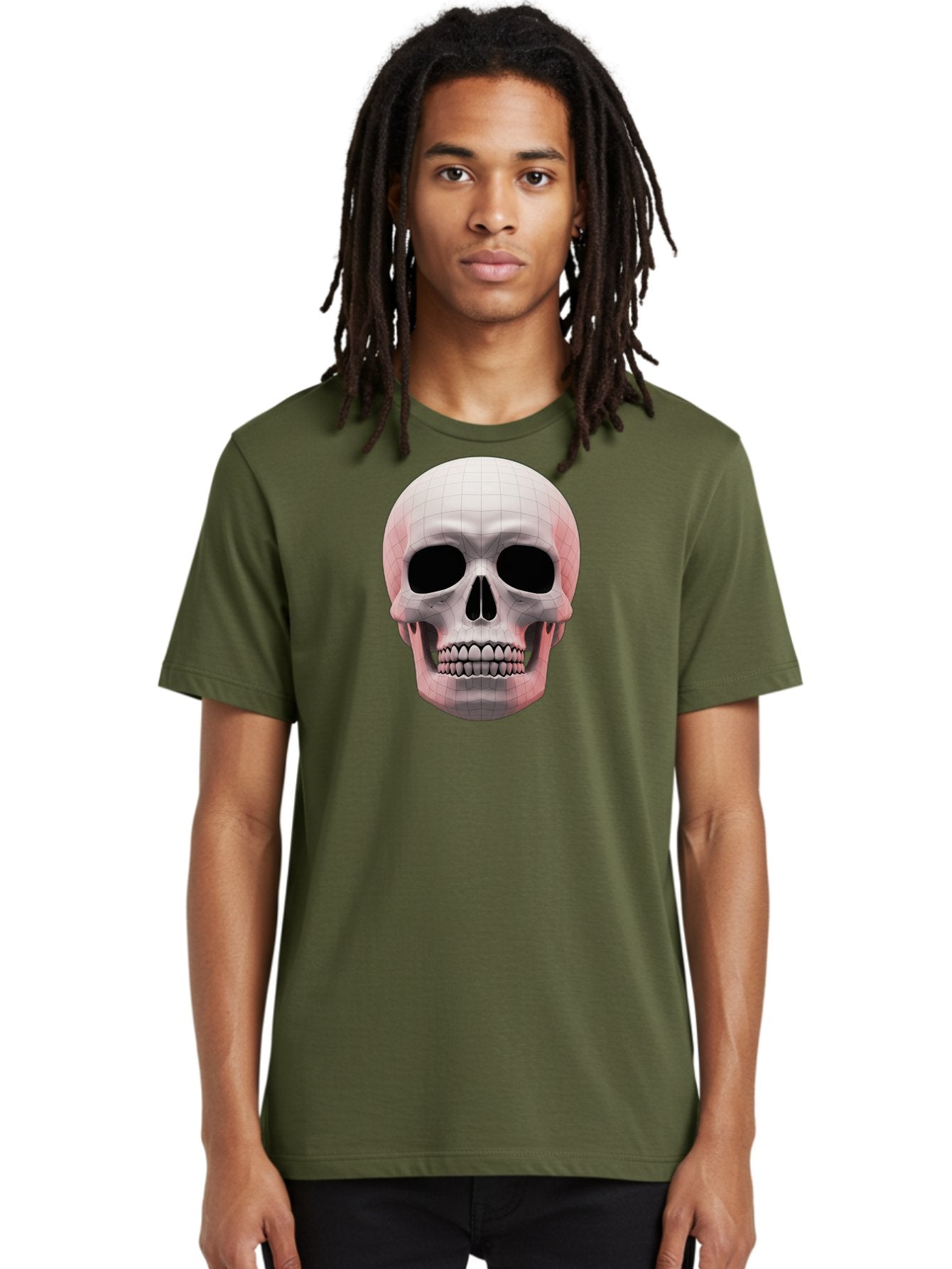 Skull-3D-Model Men'S Graphic Tee, 100% Cotton, Comfortable Casual Summer Wear, Machine Washable, Vintage Camera, Old Camera, Antique Camera, Black Camera, Classic Photography, Photography Equipment, Nostalgic Device, Film Camera, Camera Art Bal325 22